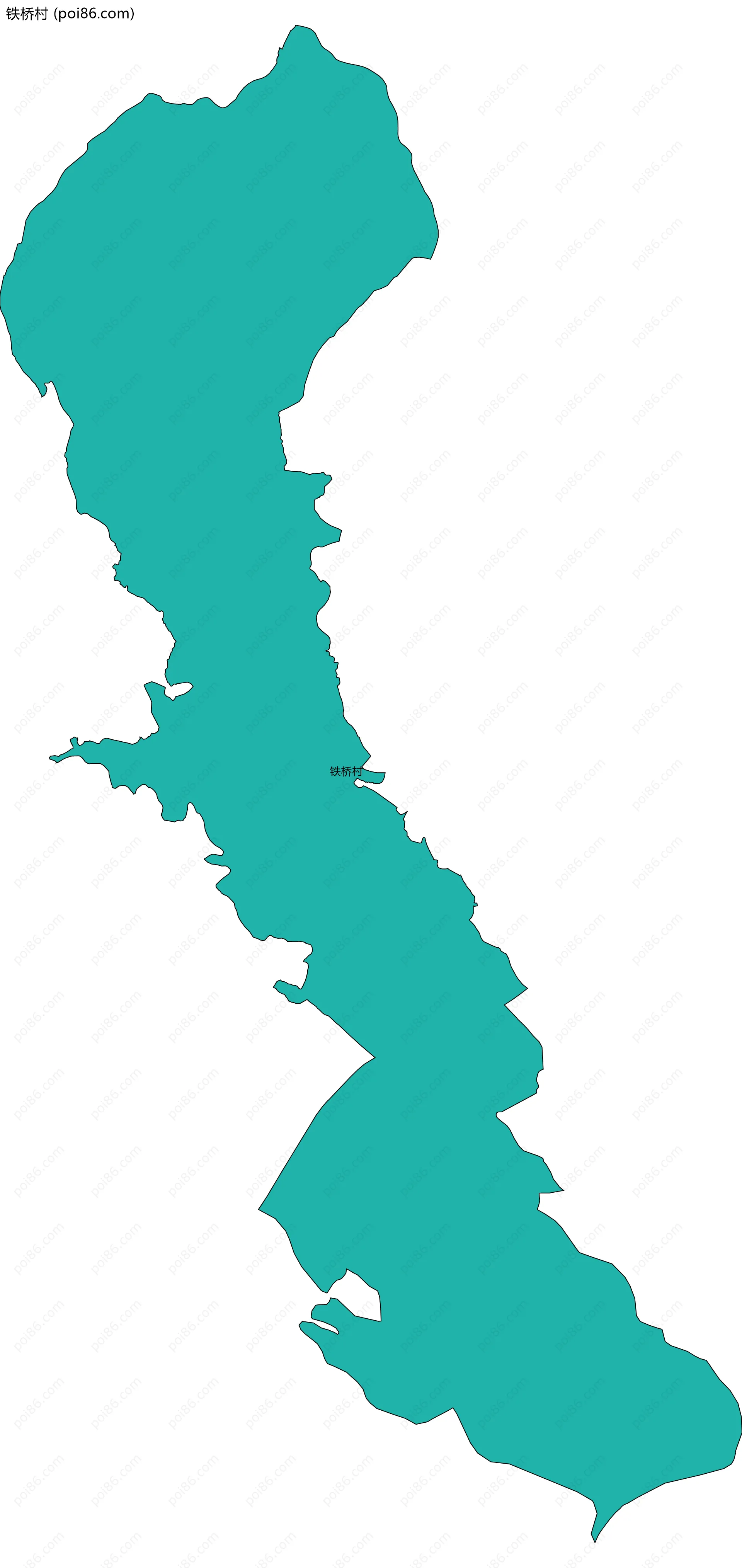 铁桥村边界地图