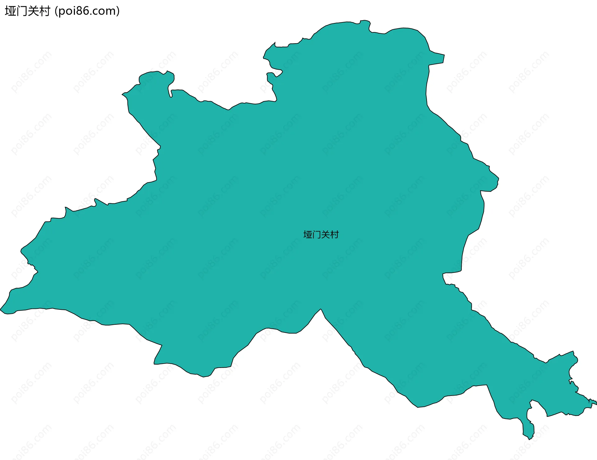 垭门关村边界地图