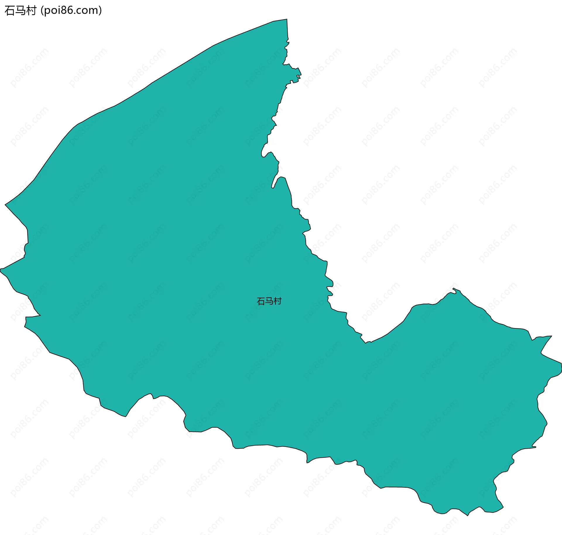 石马村边界地图