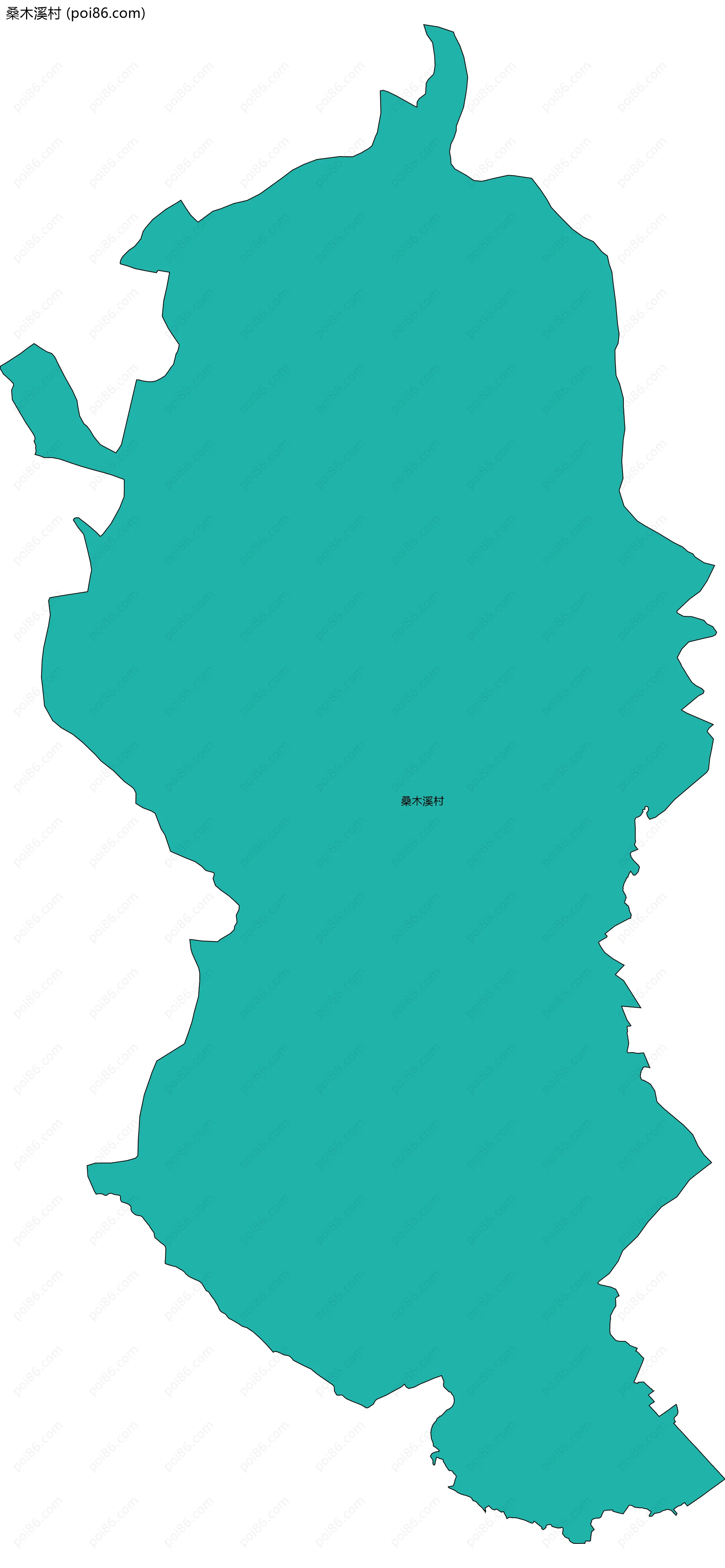 桑木溪村边界地图