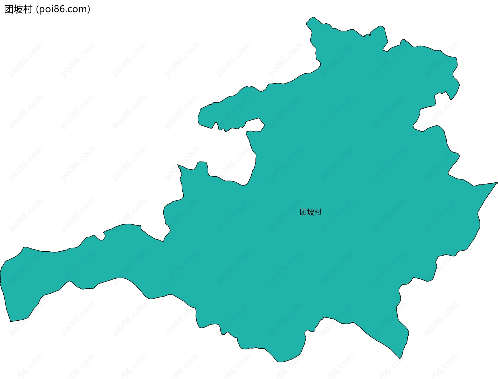 团坡村边界地图