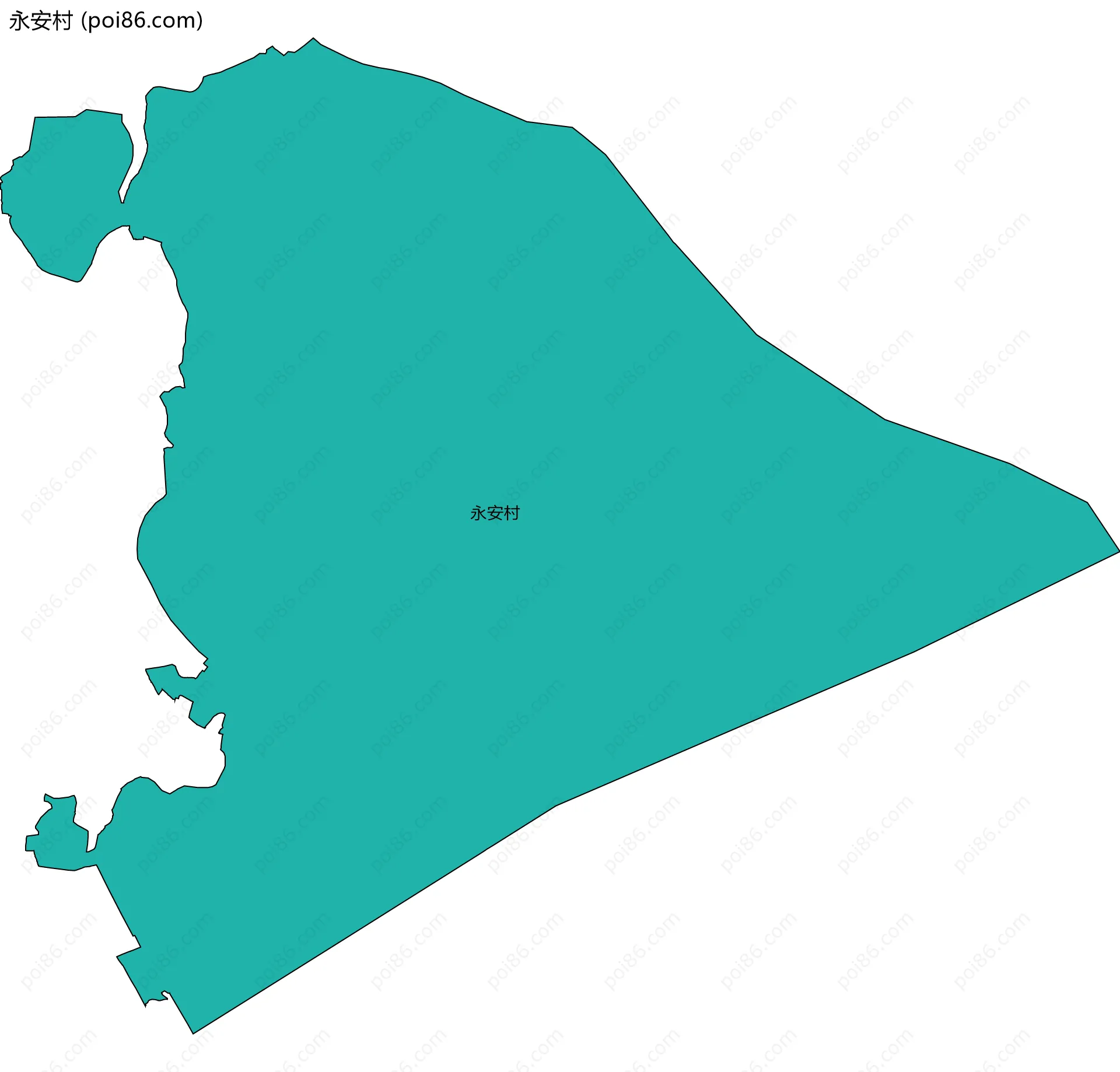 永安村边界地图