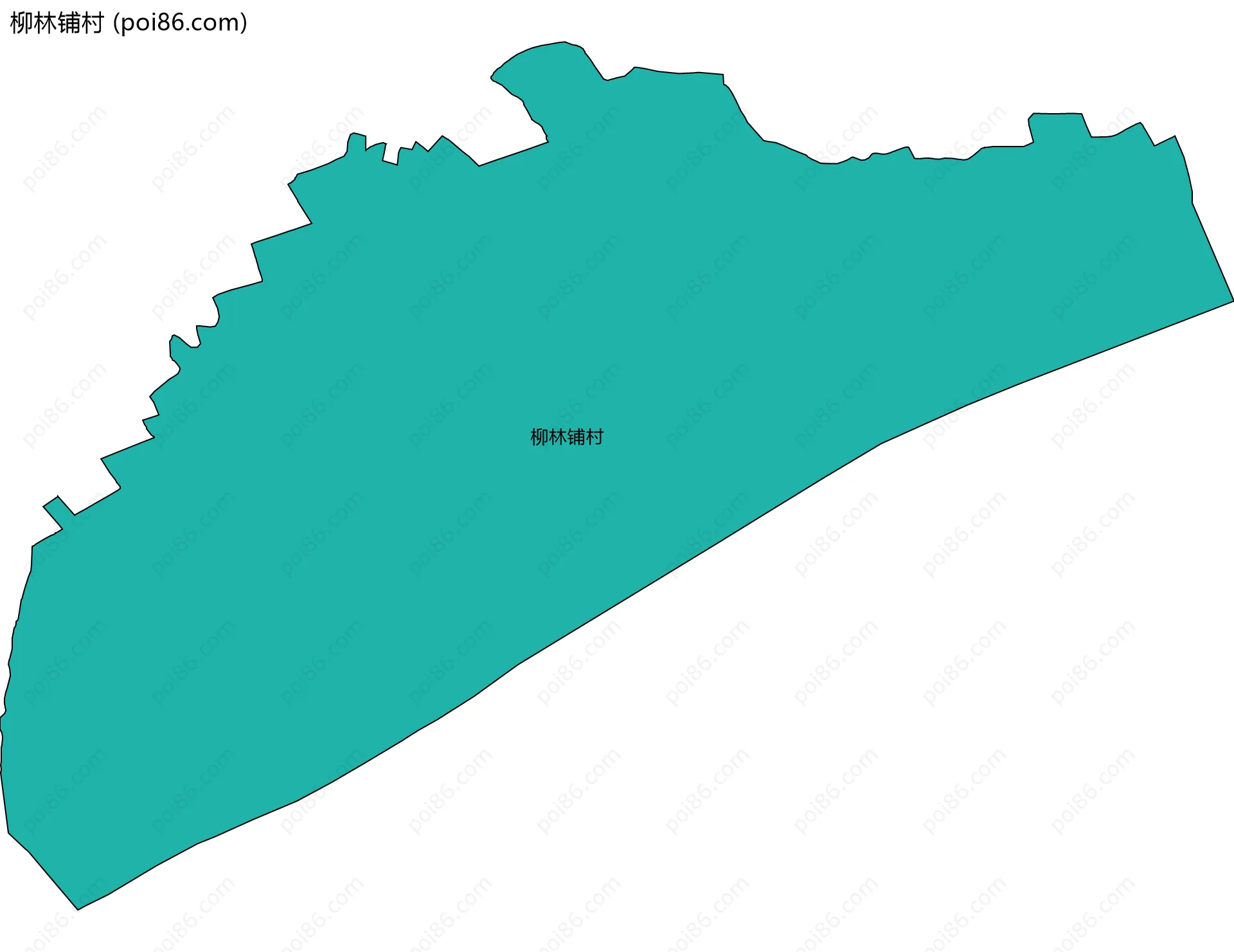 柳林铺村边界地图