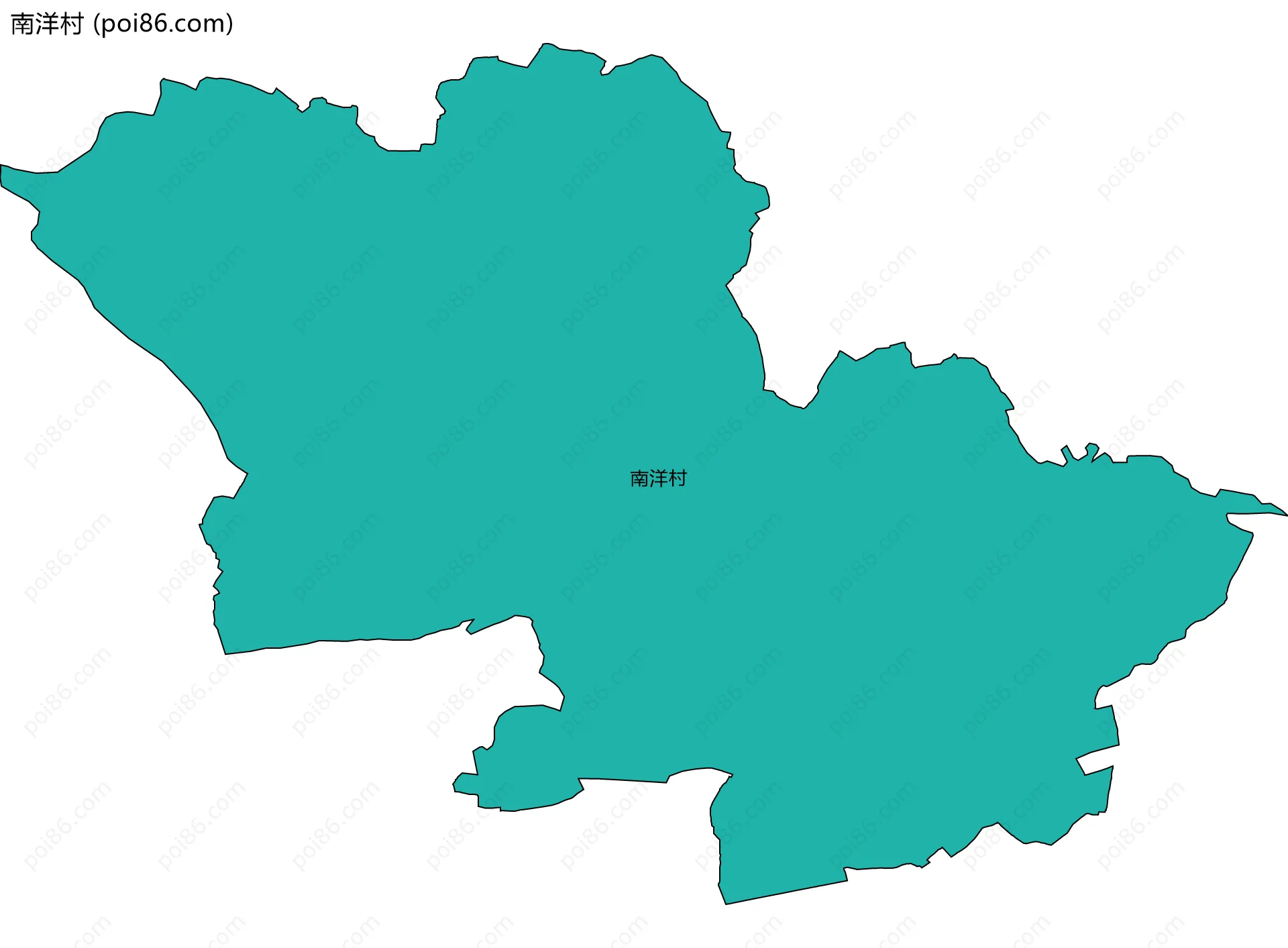 南洋村边界地图