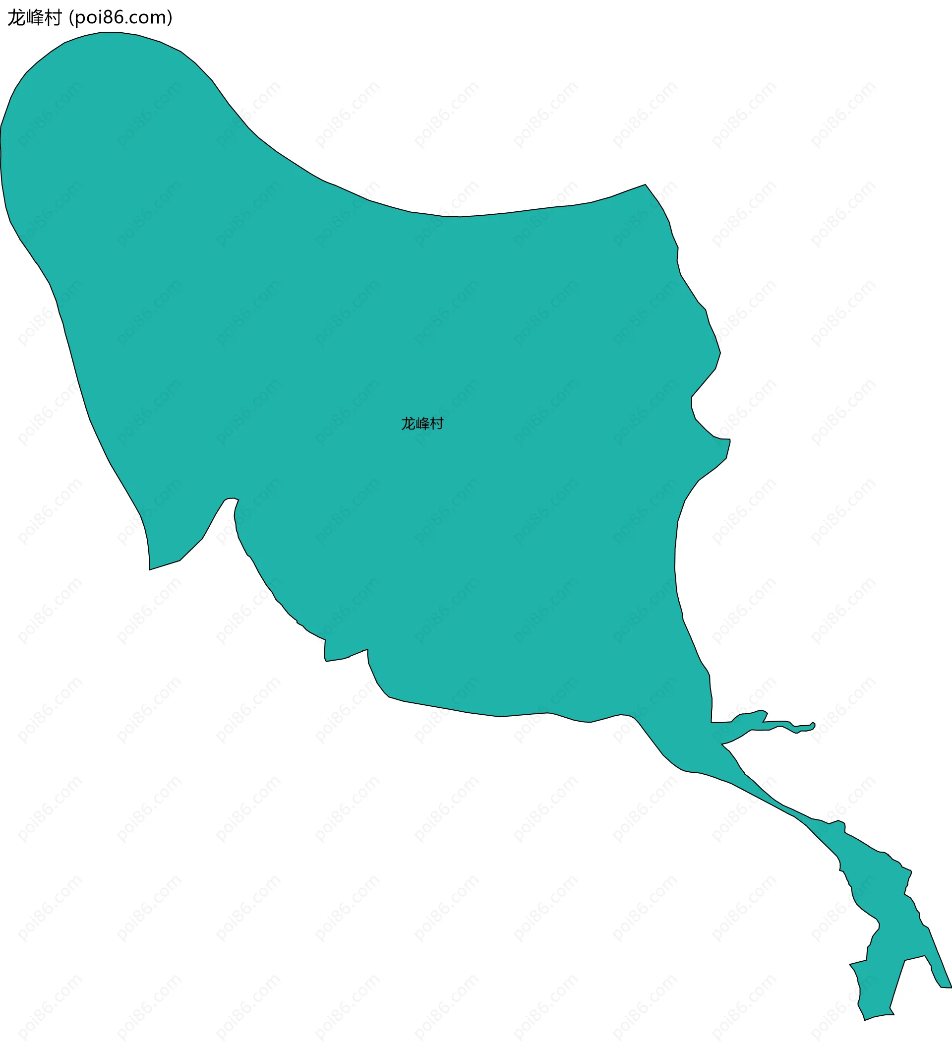 龙峰村边界地图
