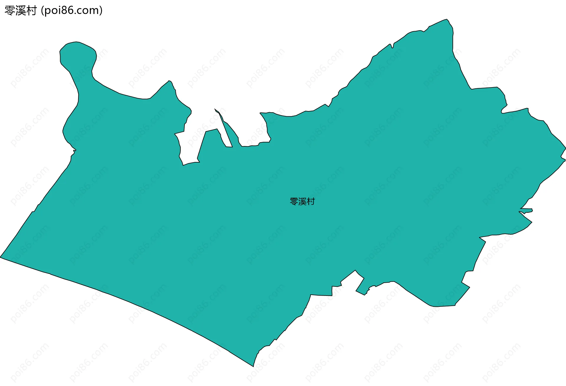 零溪村边界地图