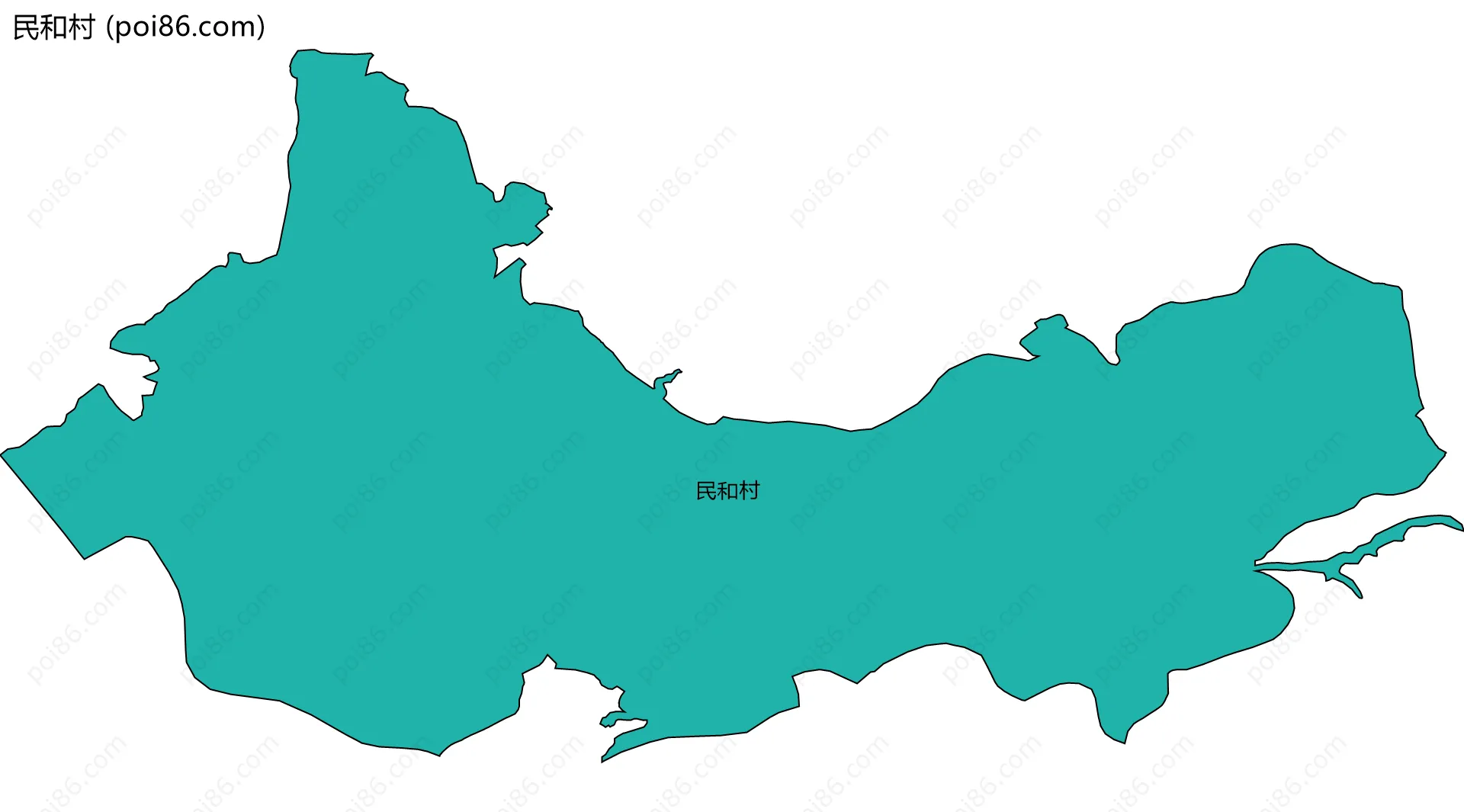 民和村边界地图