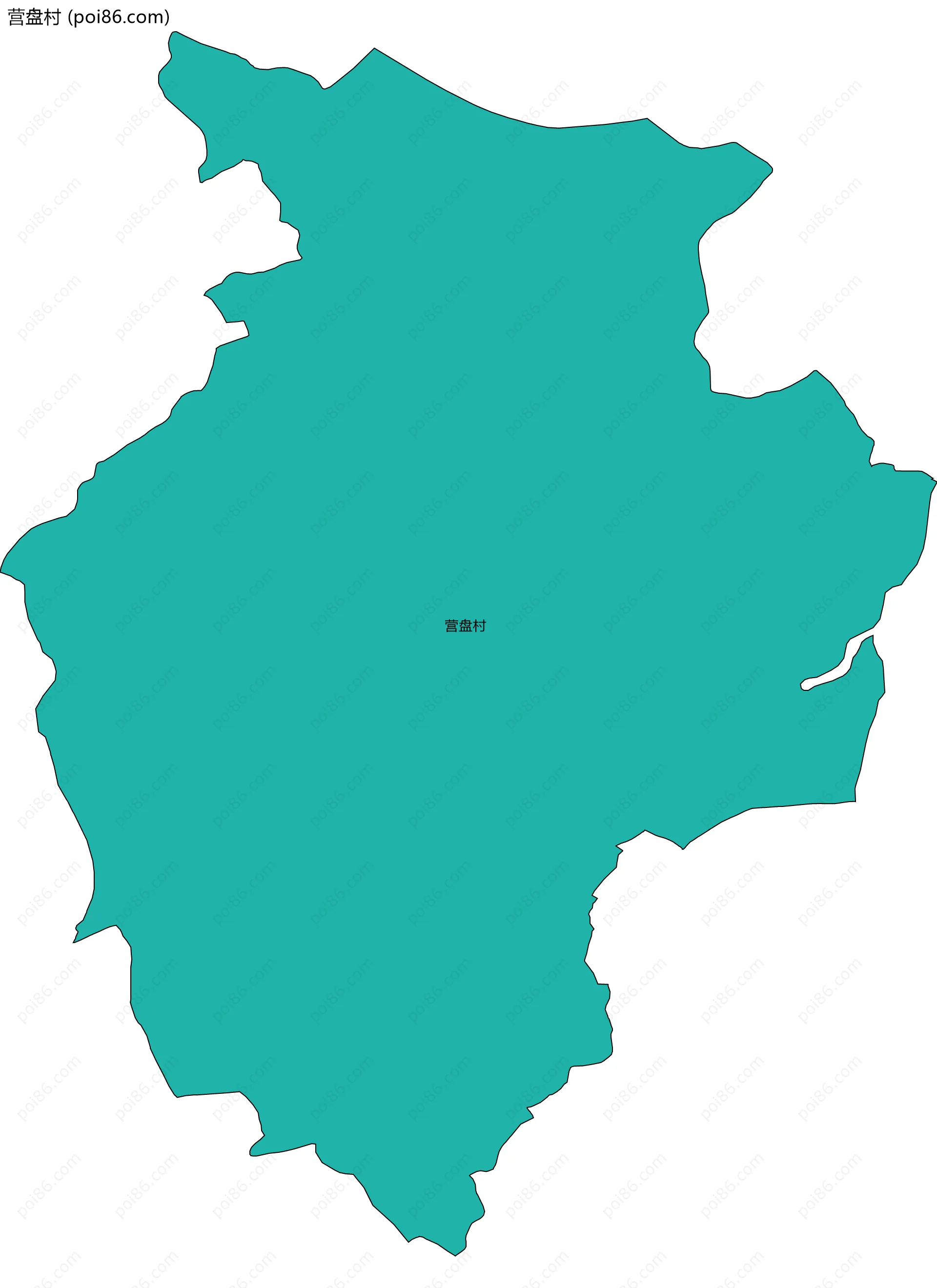 营盘村边界地图