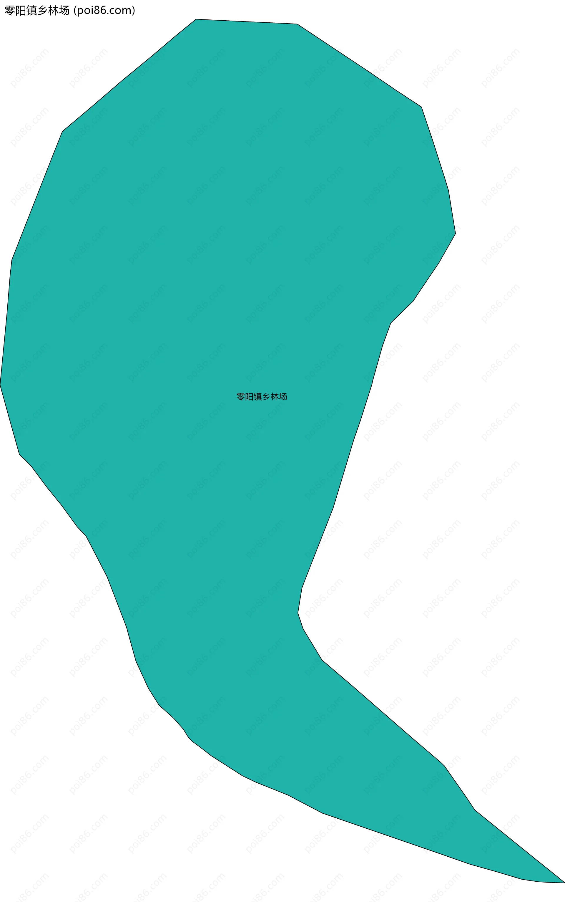 零阳镇乡林场边界地图