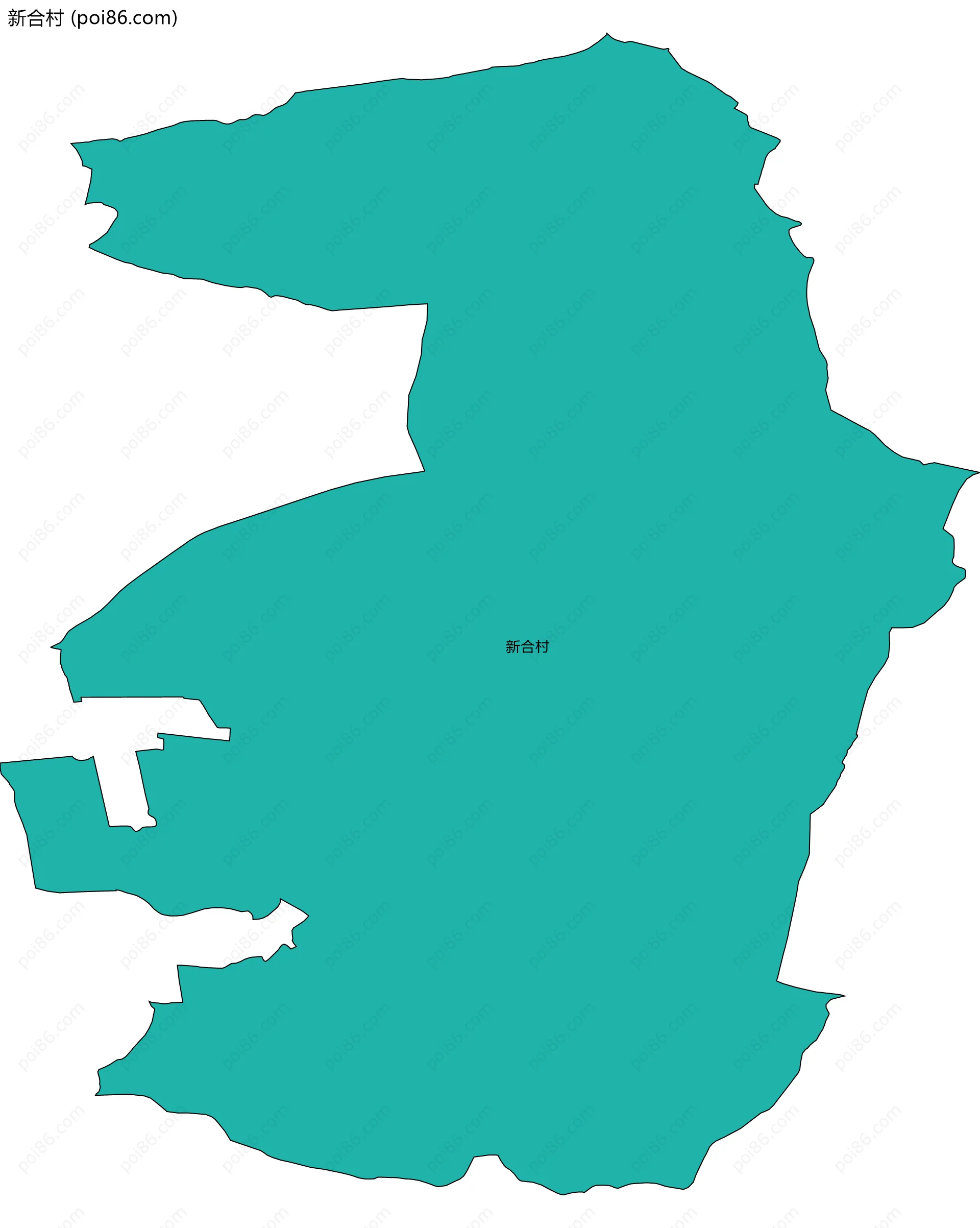 新合村边界地图