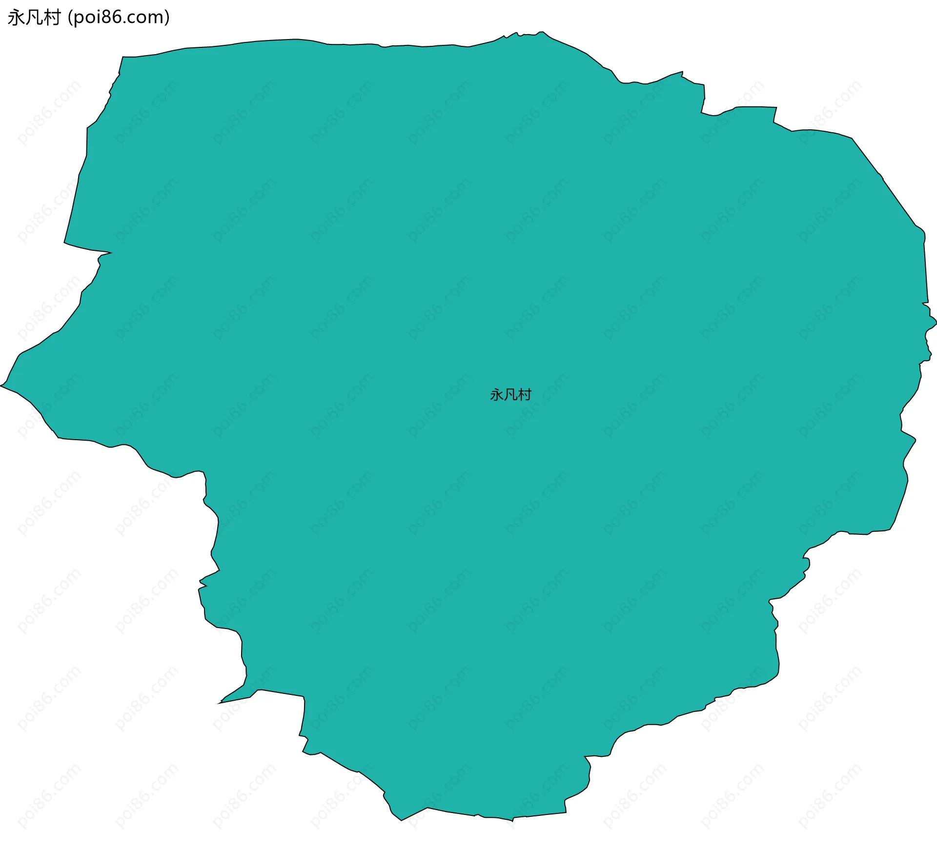 永凡村边界地图