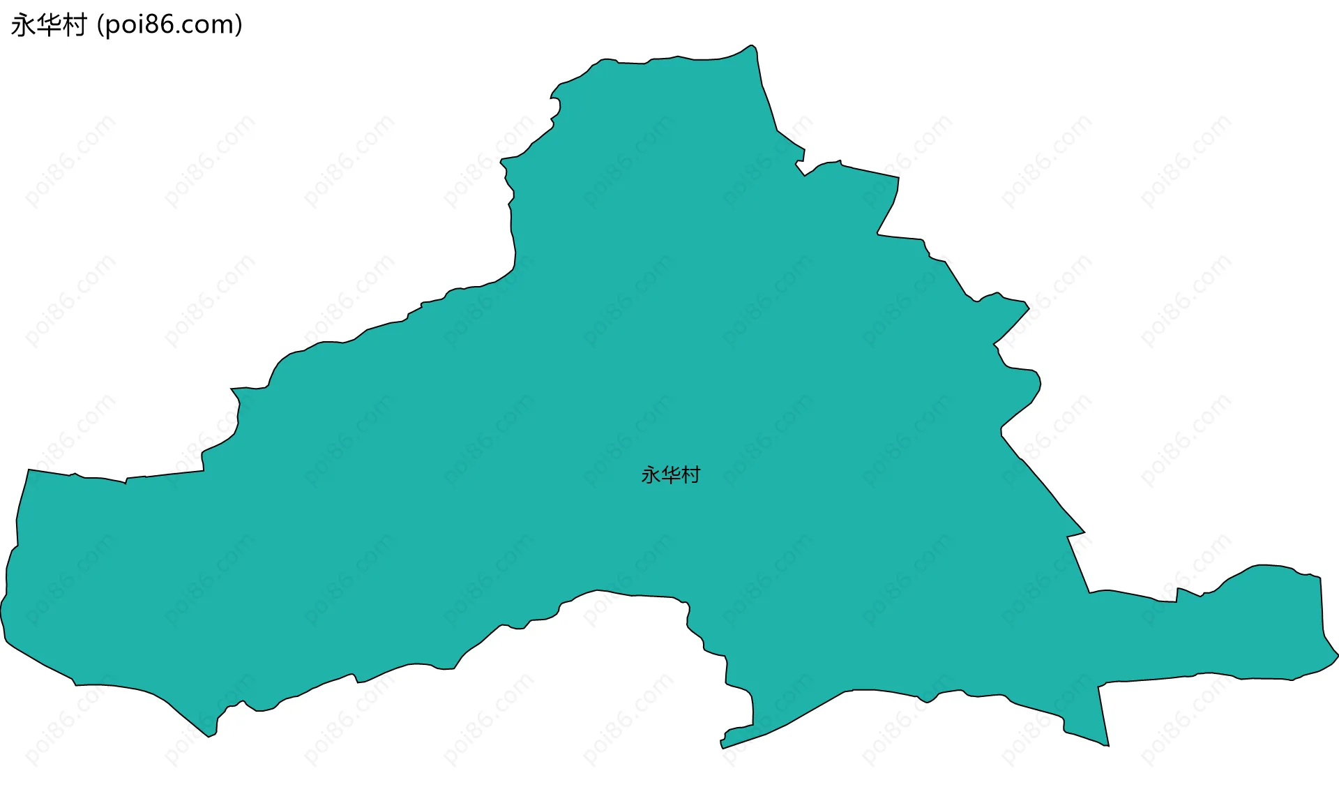 永华村边界地图