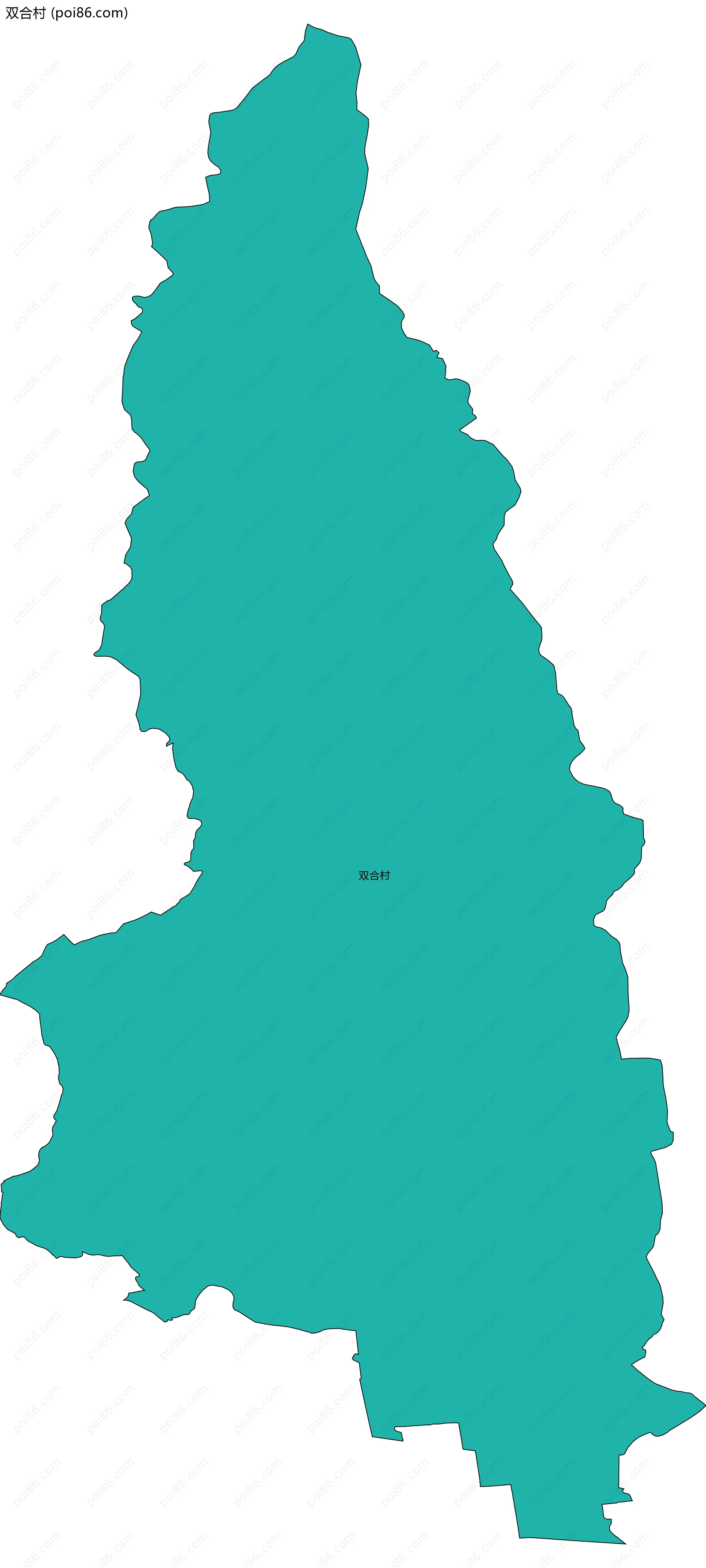 双合村边界地图