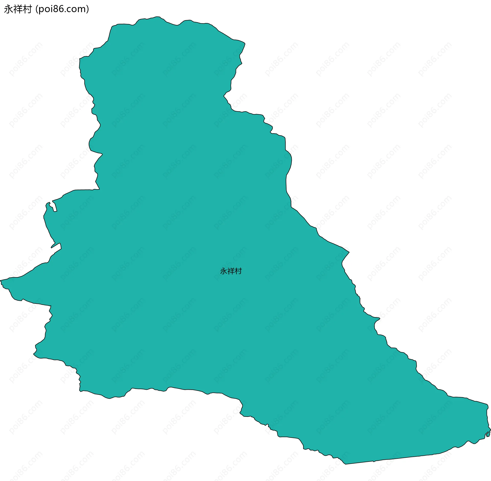 永祥村边界地图