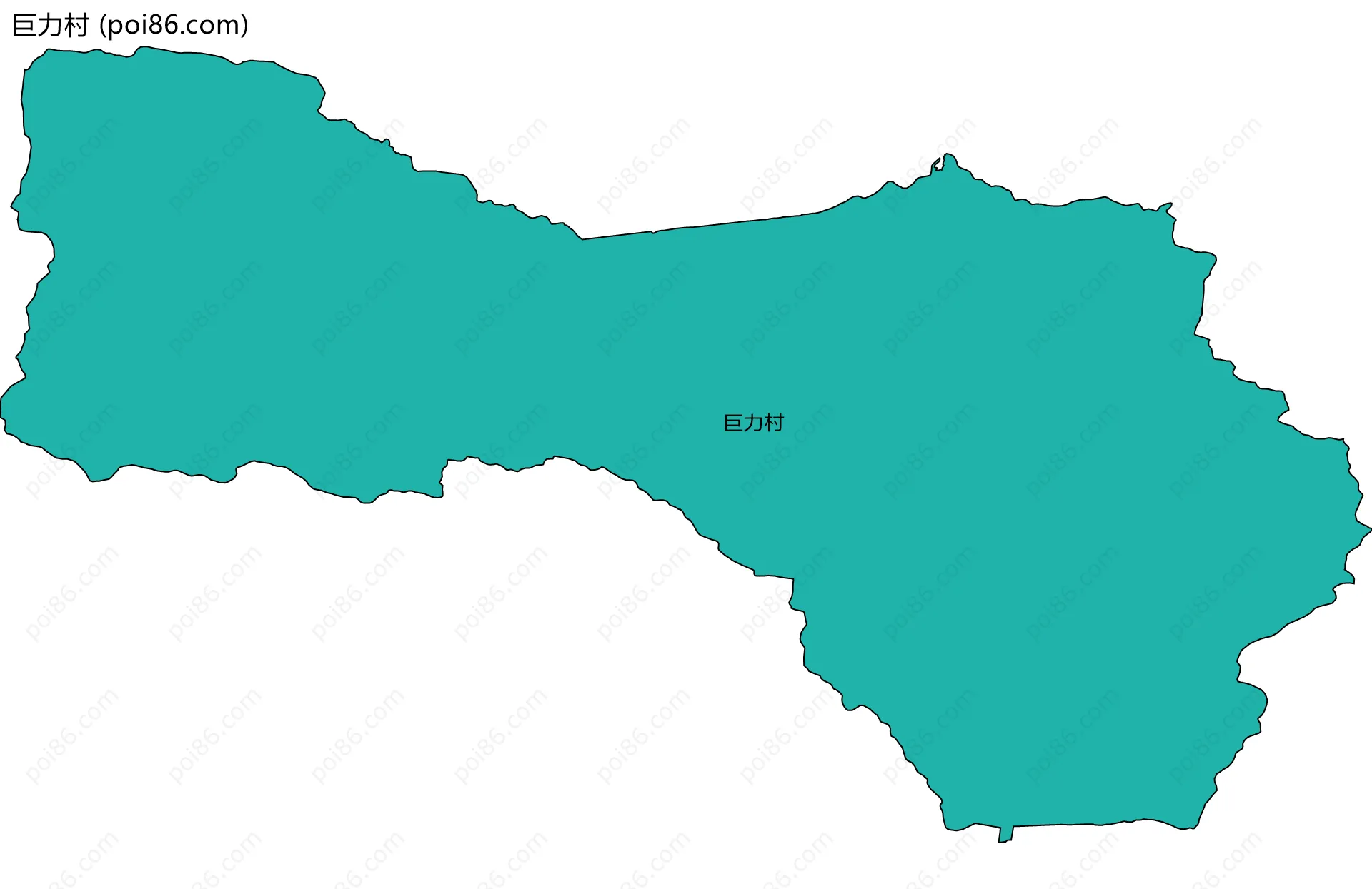 巨力村边界地图