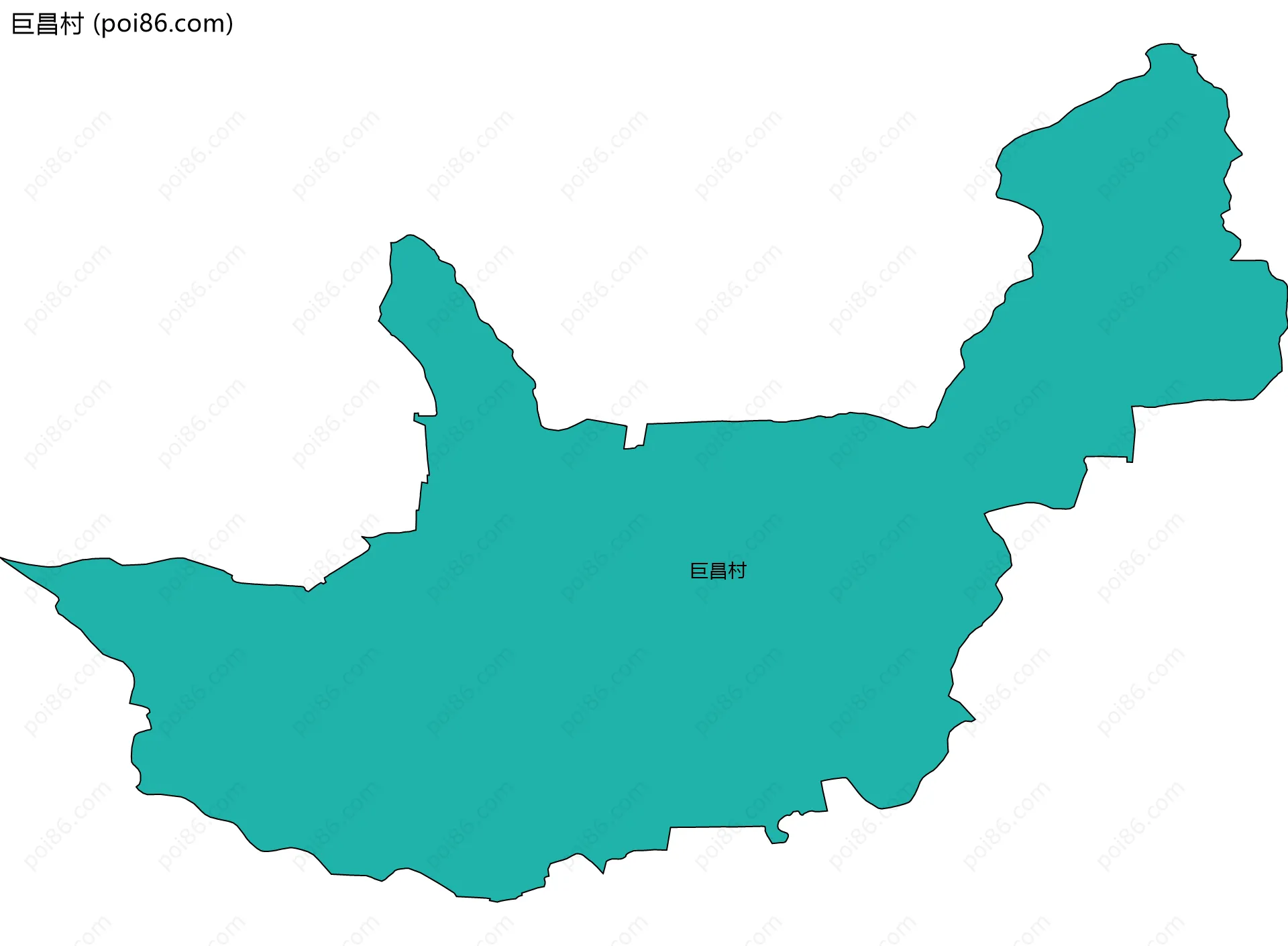巨昌村边界地图