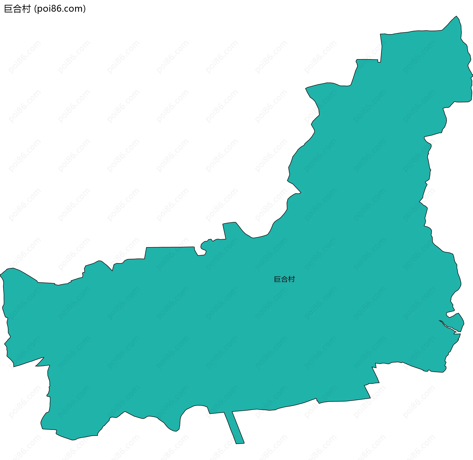 巨合村边界地图