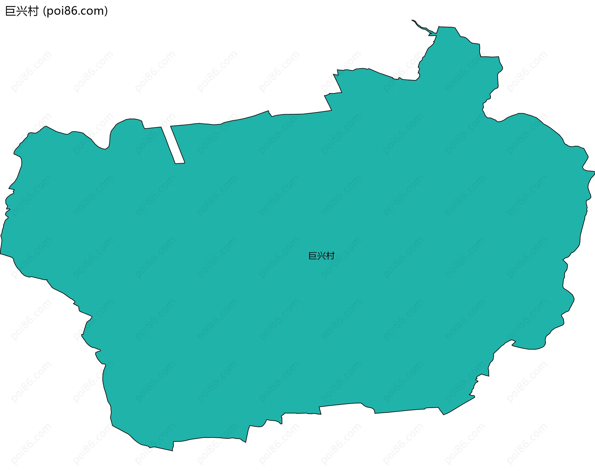 巨兴村边界地图