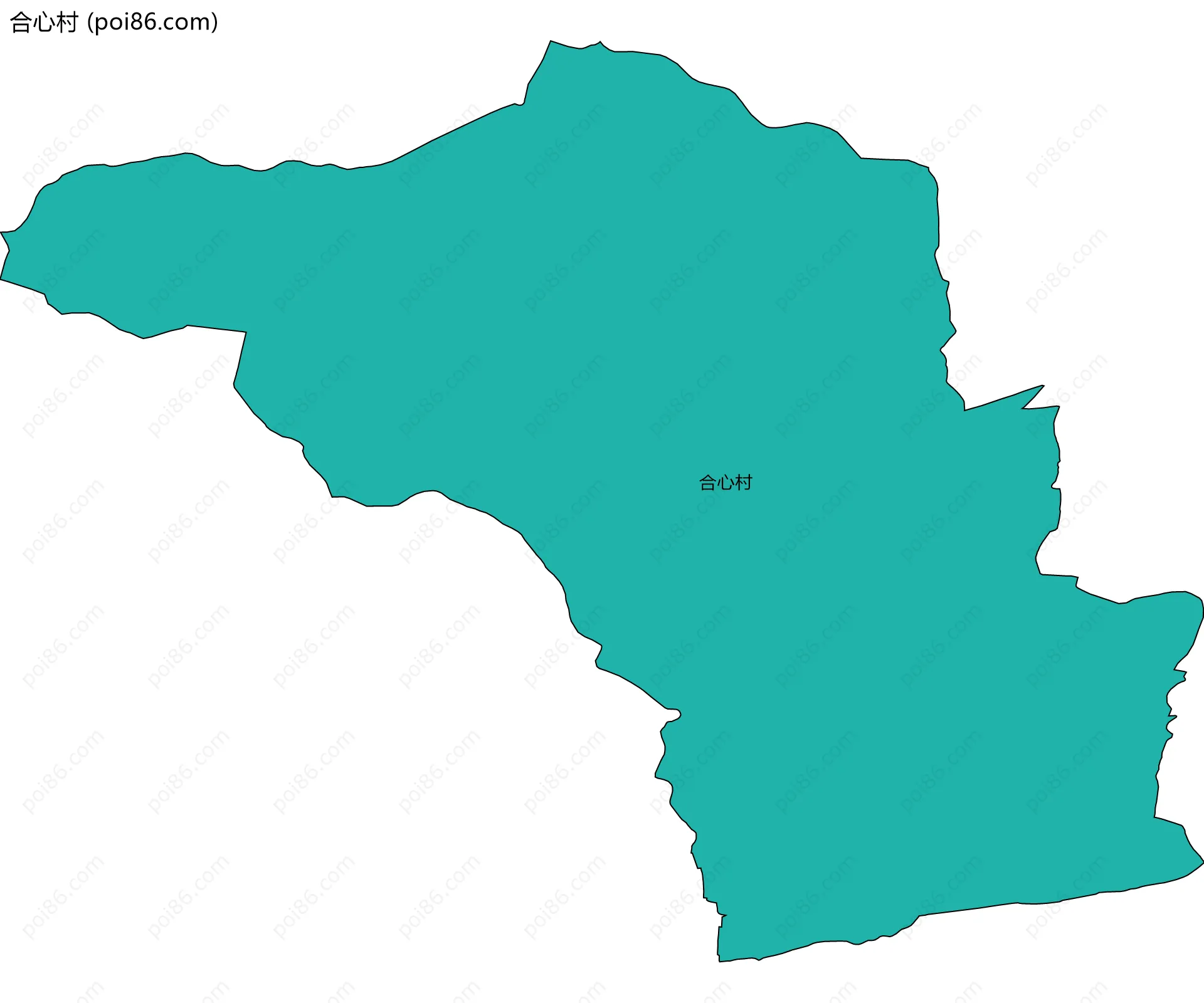 合心村边界地图