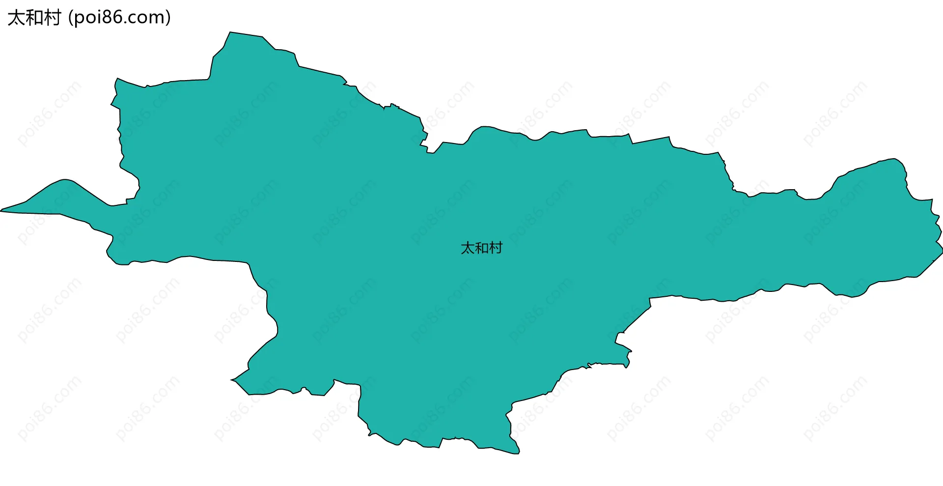太和村边界地图