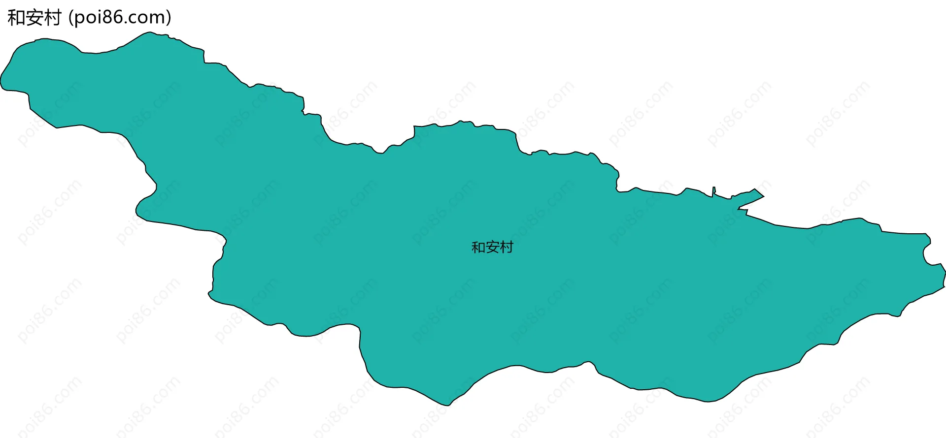 和安村边界地图