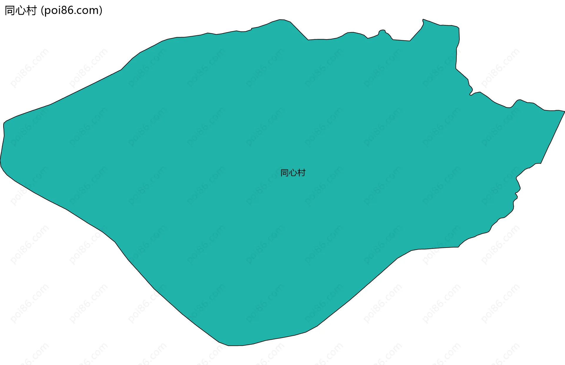 同心村边界地图