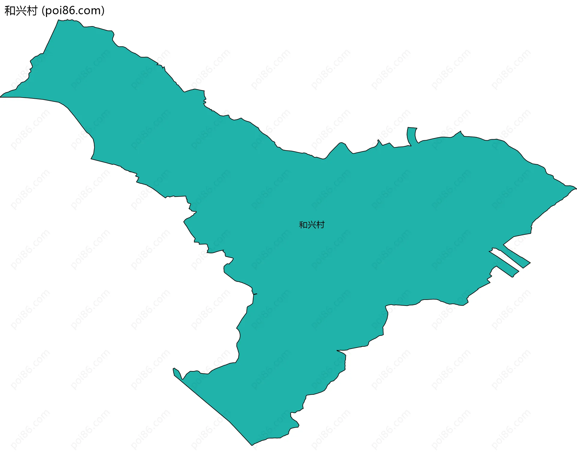 和兴村边界地图