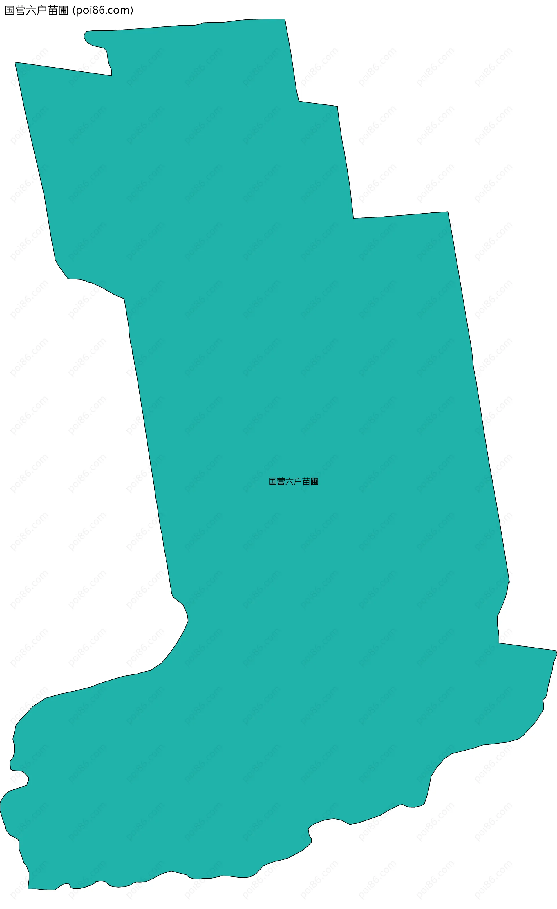 国营六户苗圃边界地图