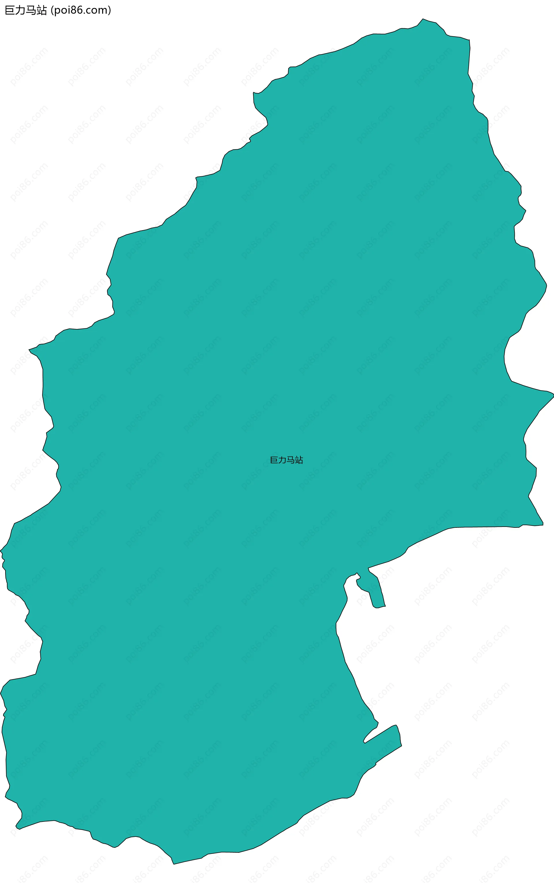 巨力马站边界地图