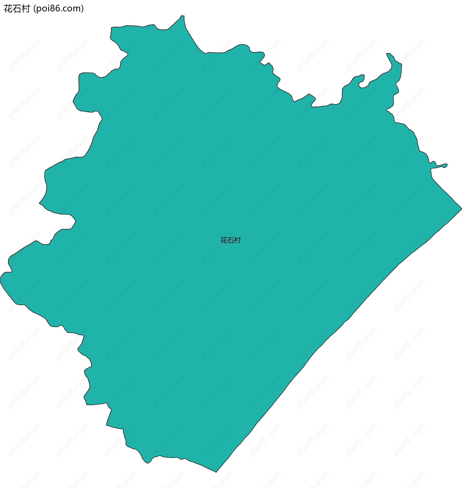 花石村边界地图