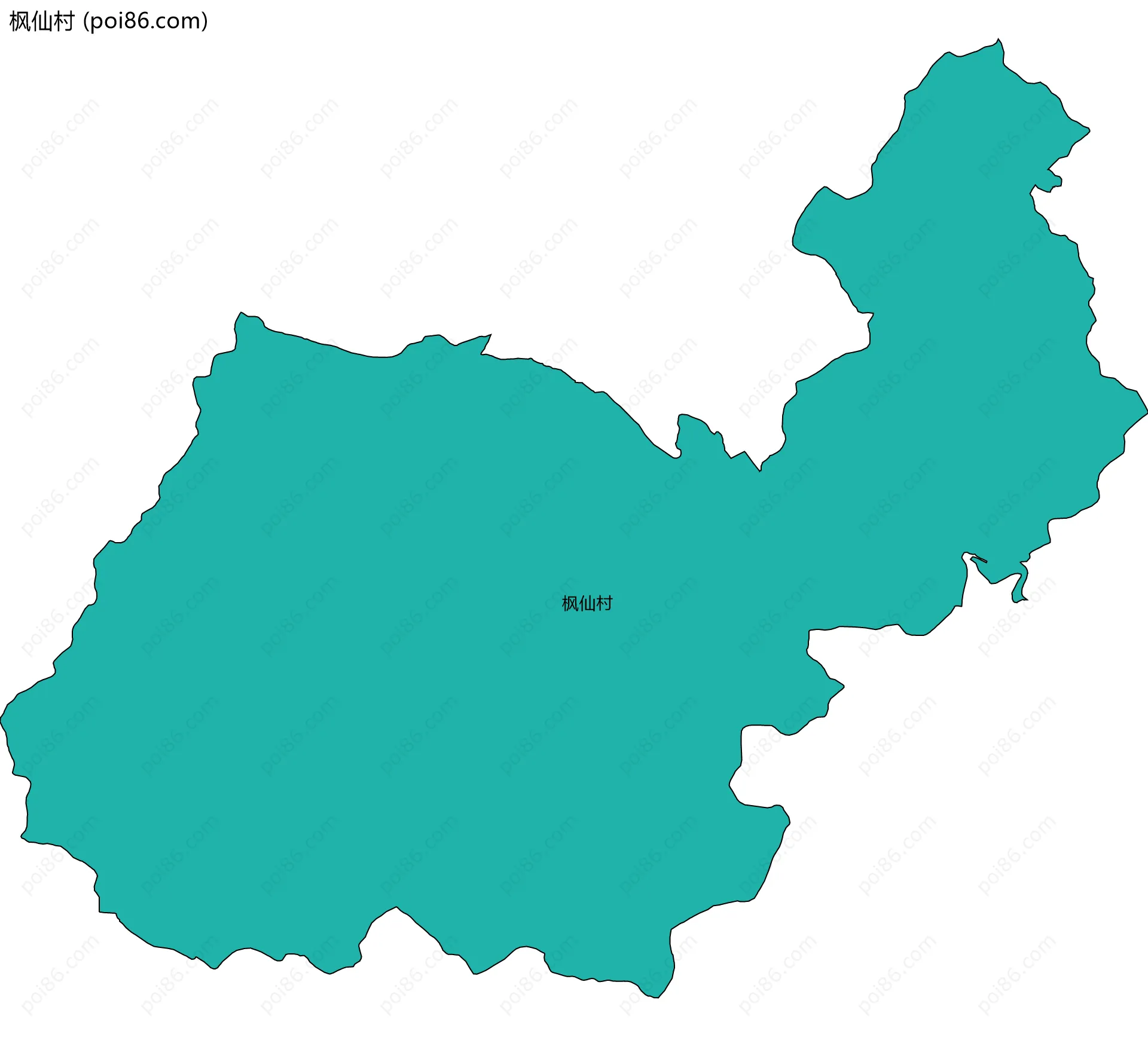 枫仙村边界地图