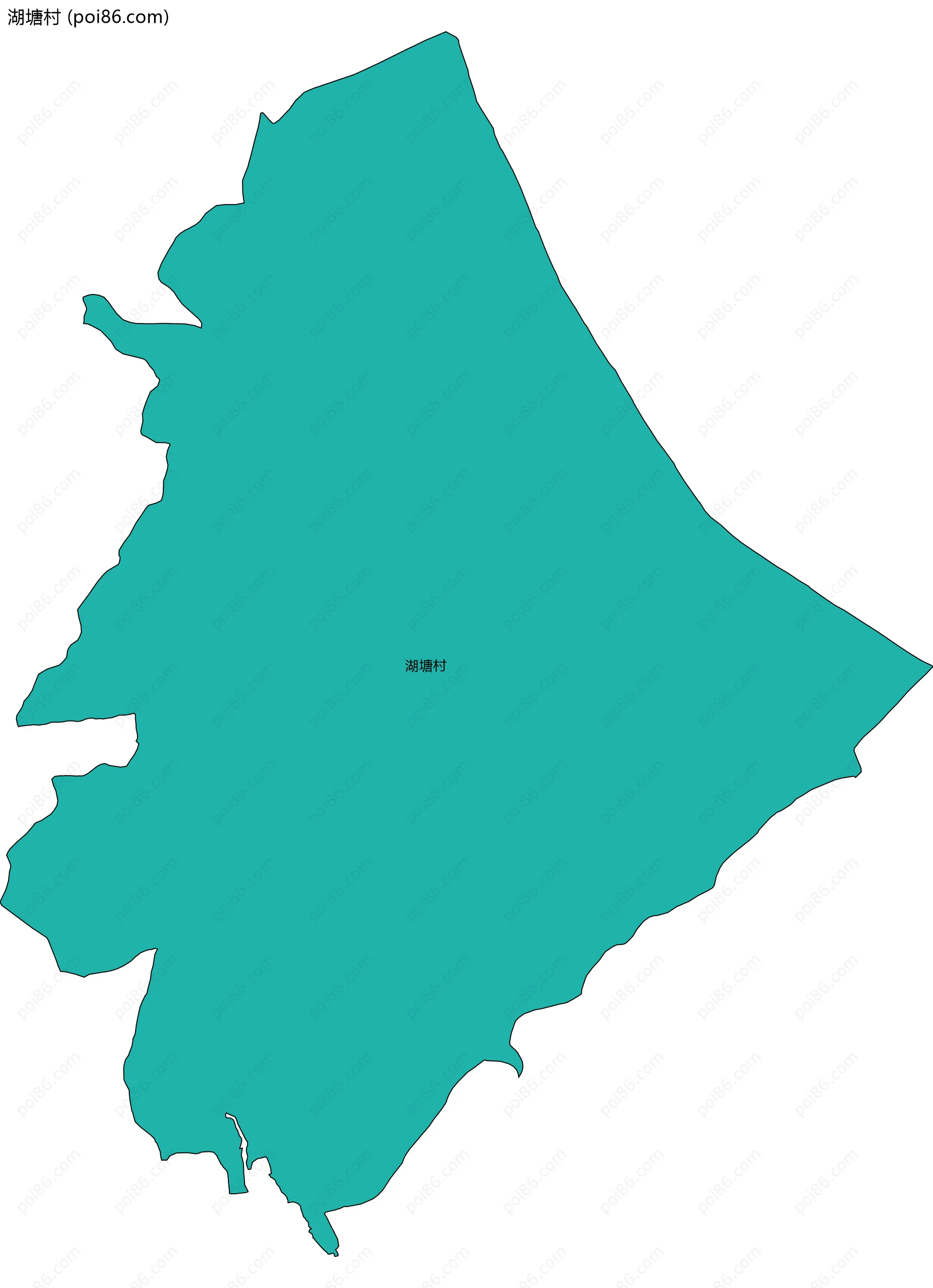 湖塘村边界地图