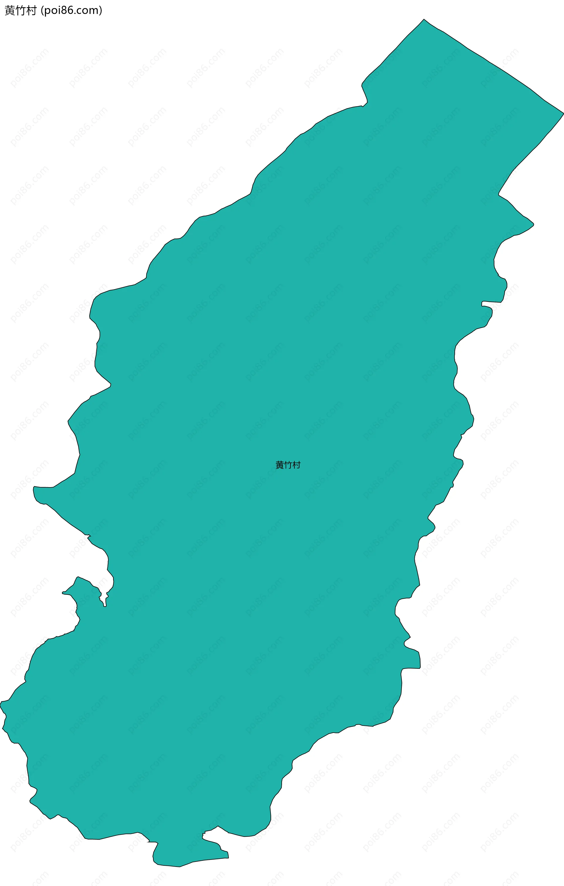 黄竹村边界地图