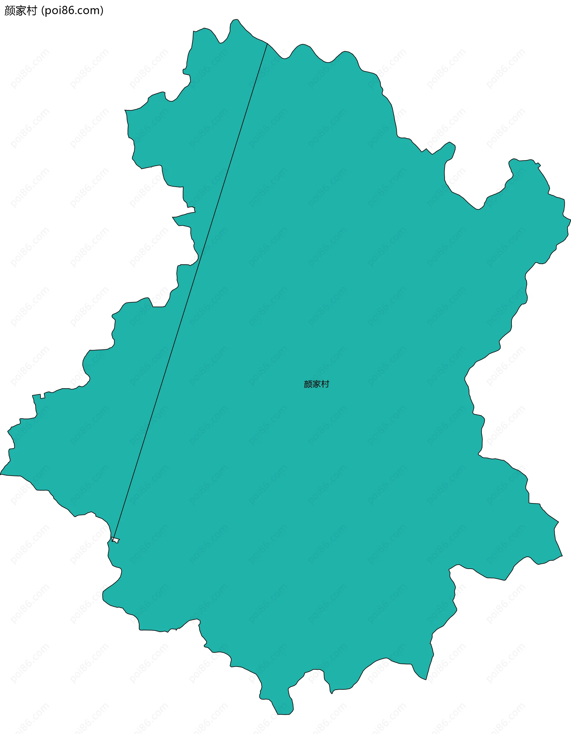 颜家村边界地图
