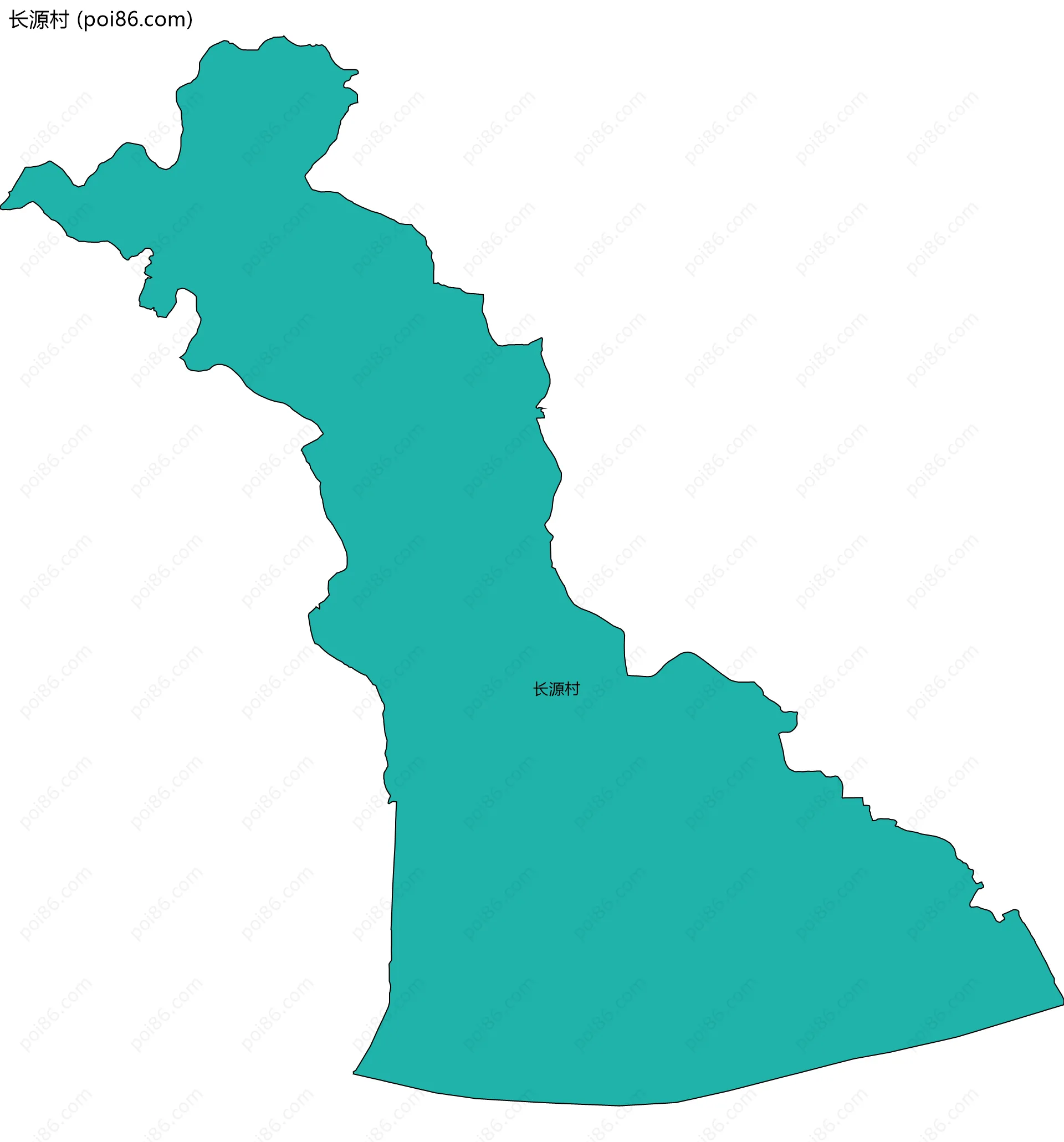 长源村边界地图