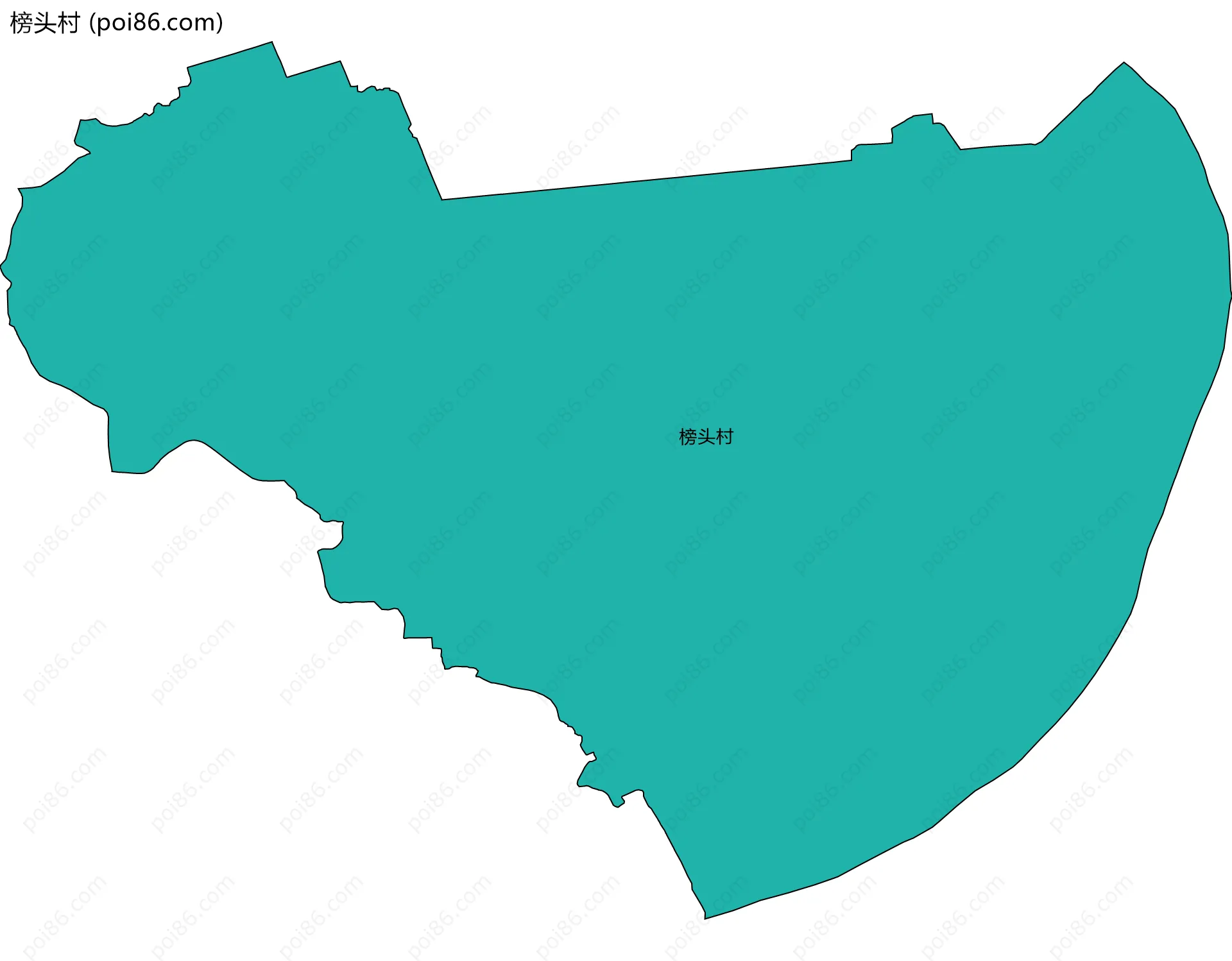 榜头村边界地图