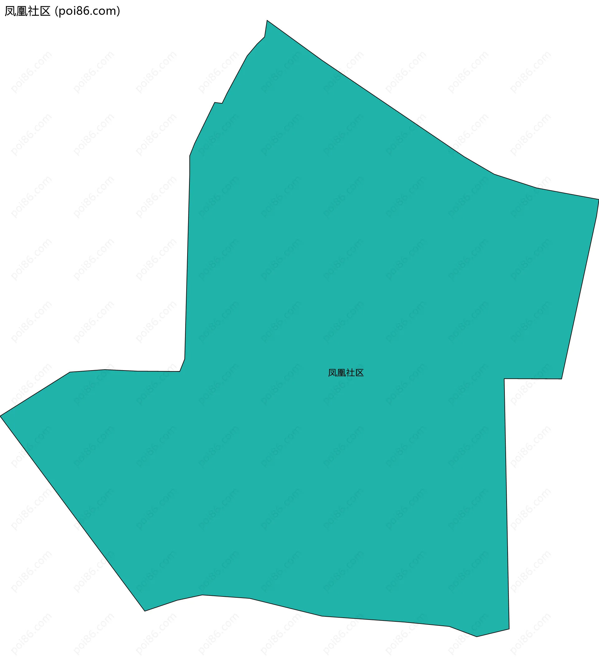 凤凰社区边界地图