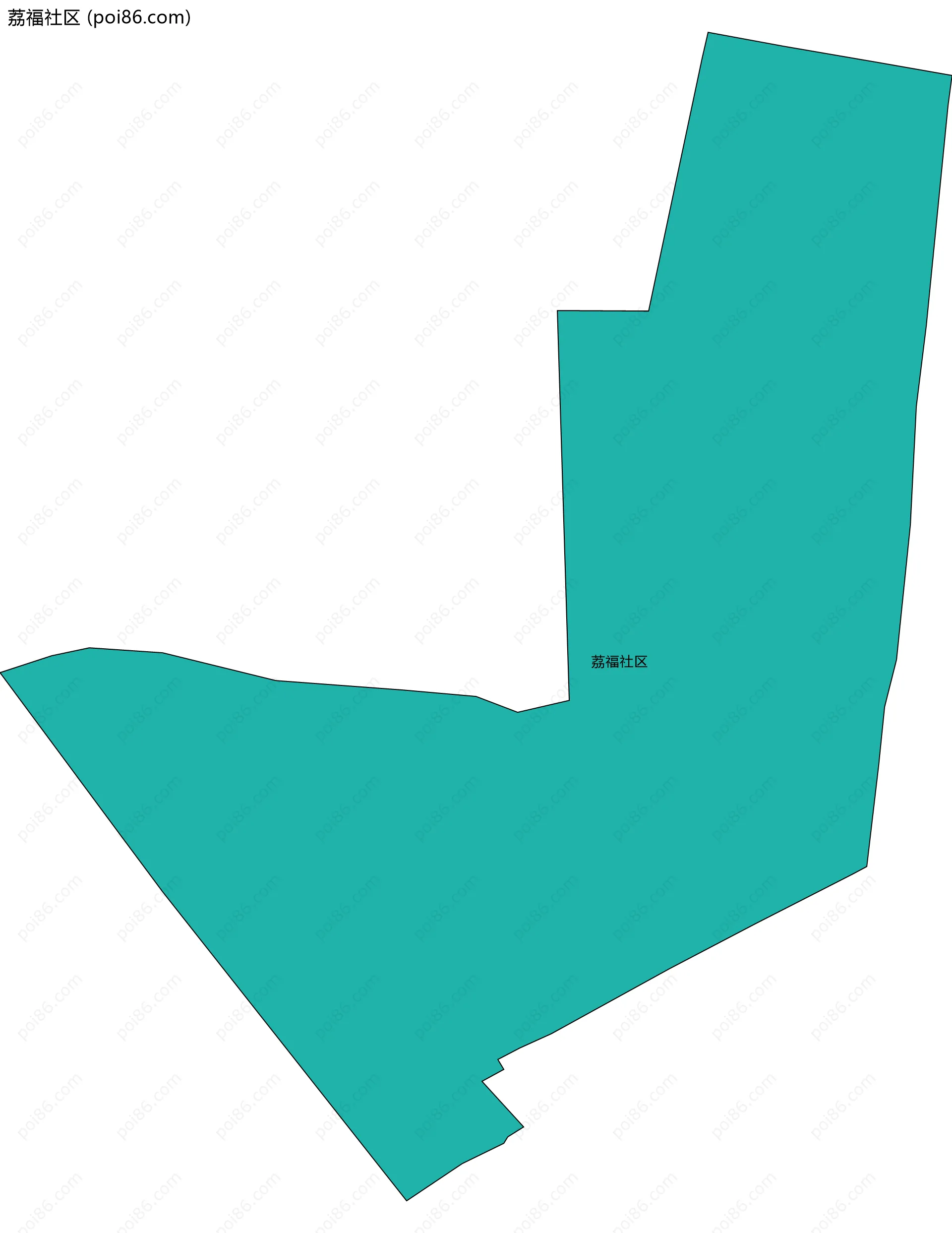 荔福社区边界地图