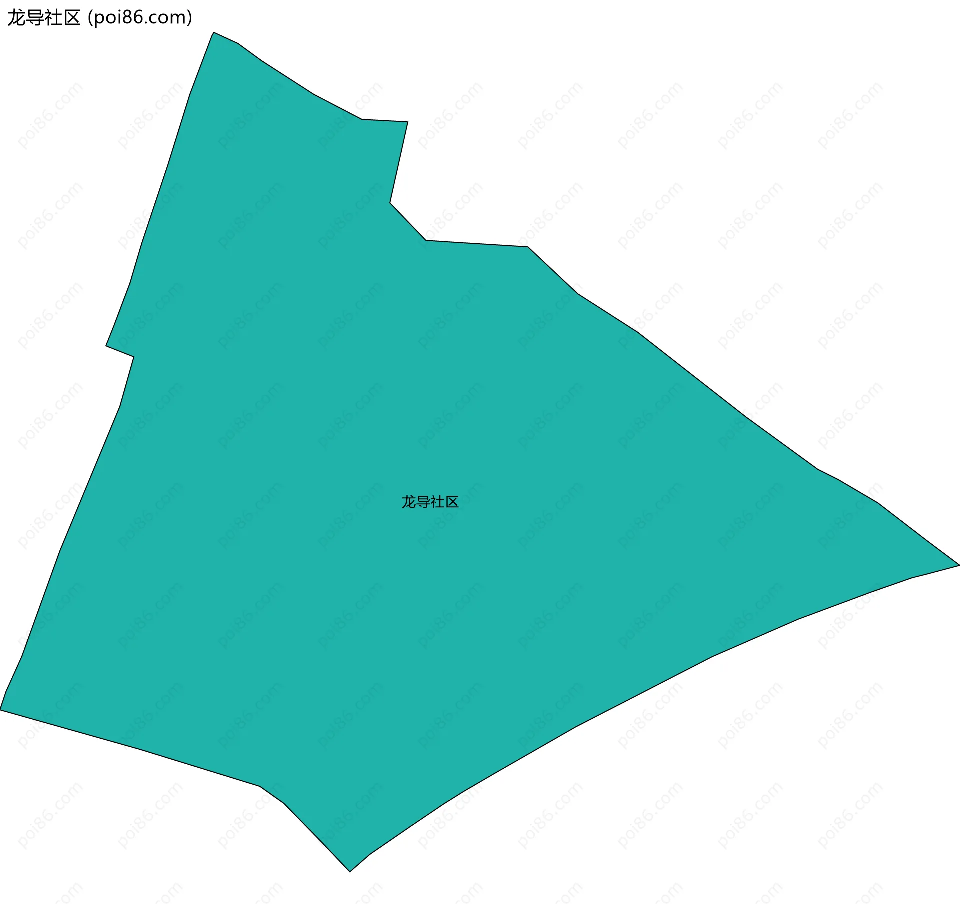 龙导社区边界地图