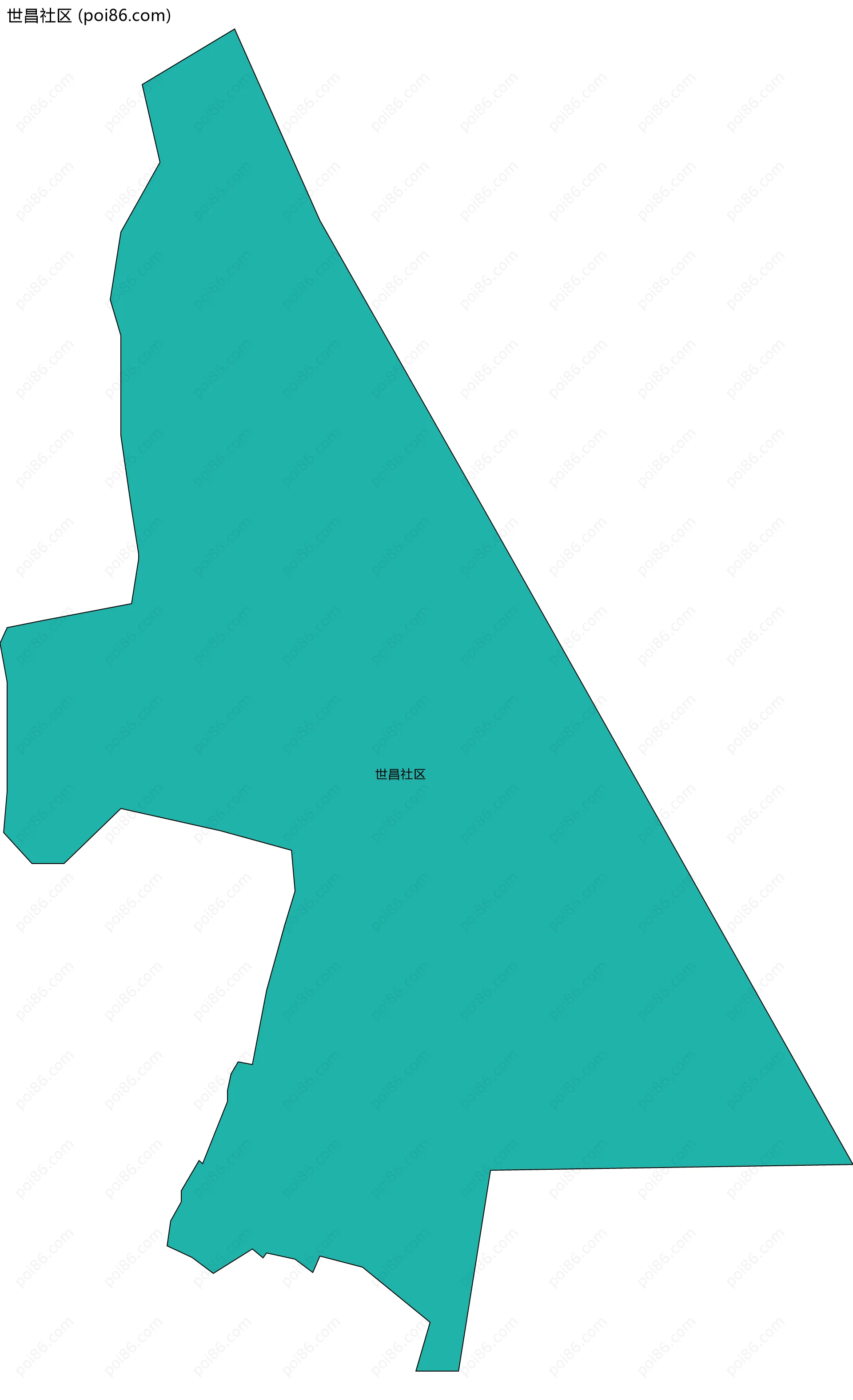 世昌社区边界地图