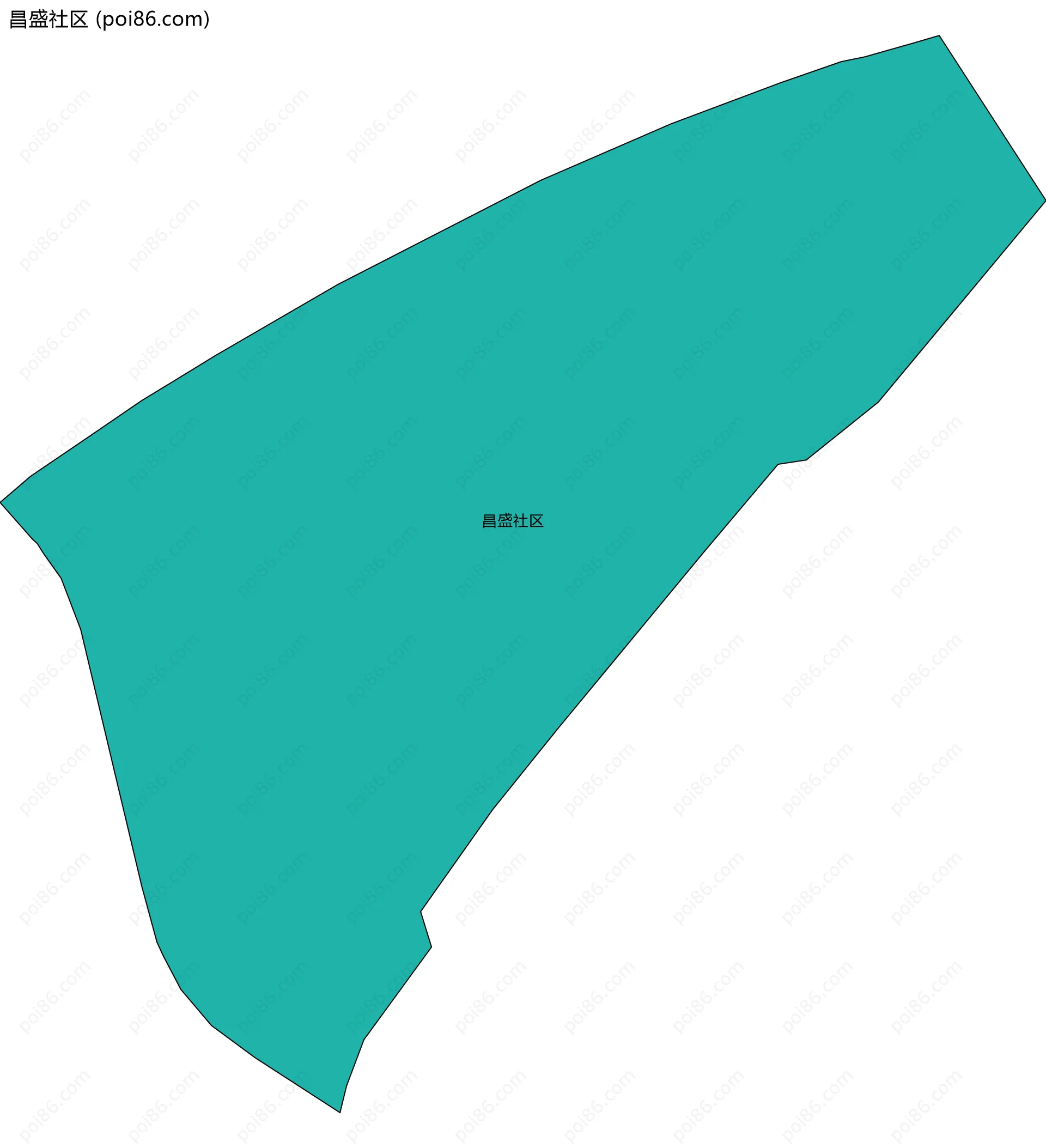 昌盛社区边界地图