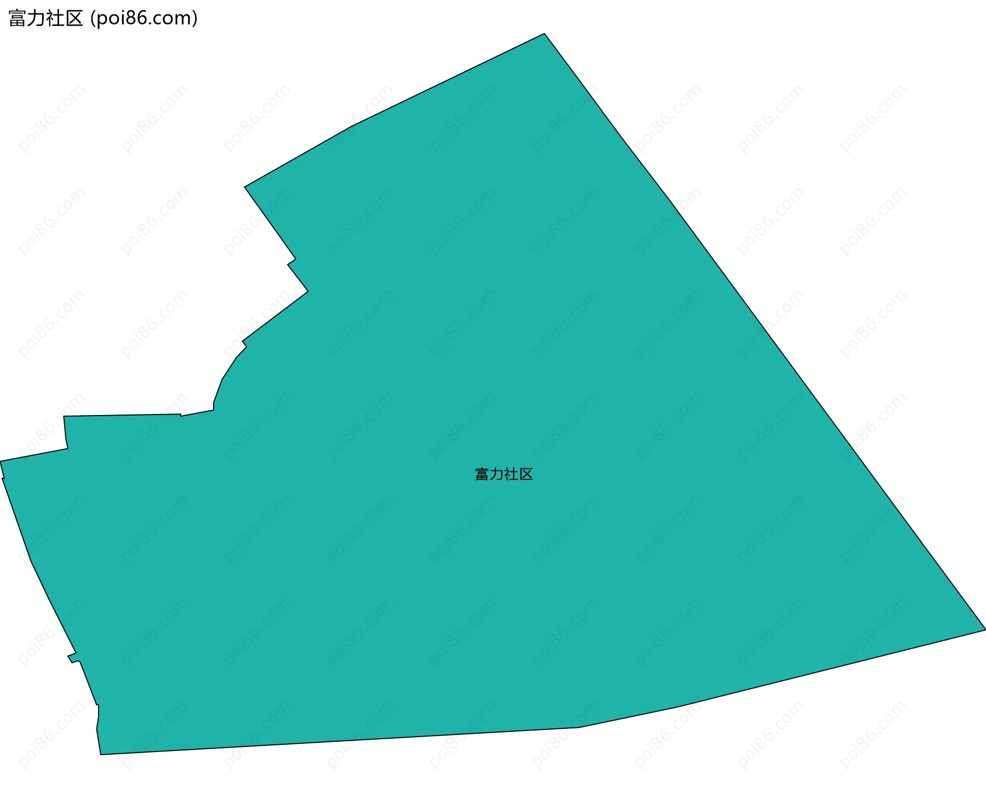 富力社区边界地图