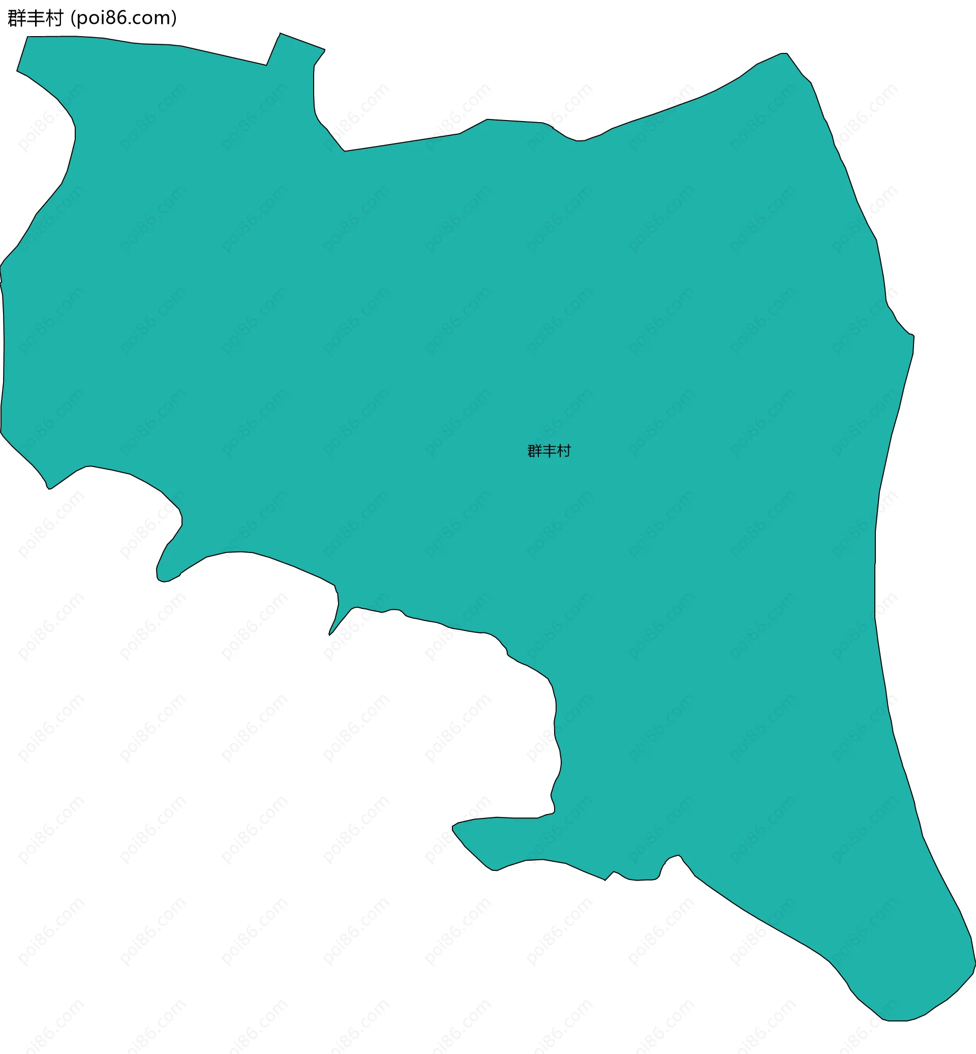 群丰村边界地图