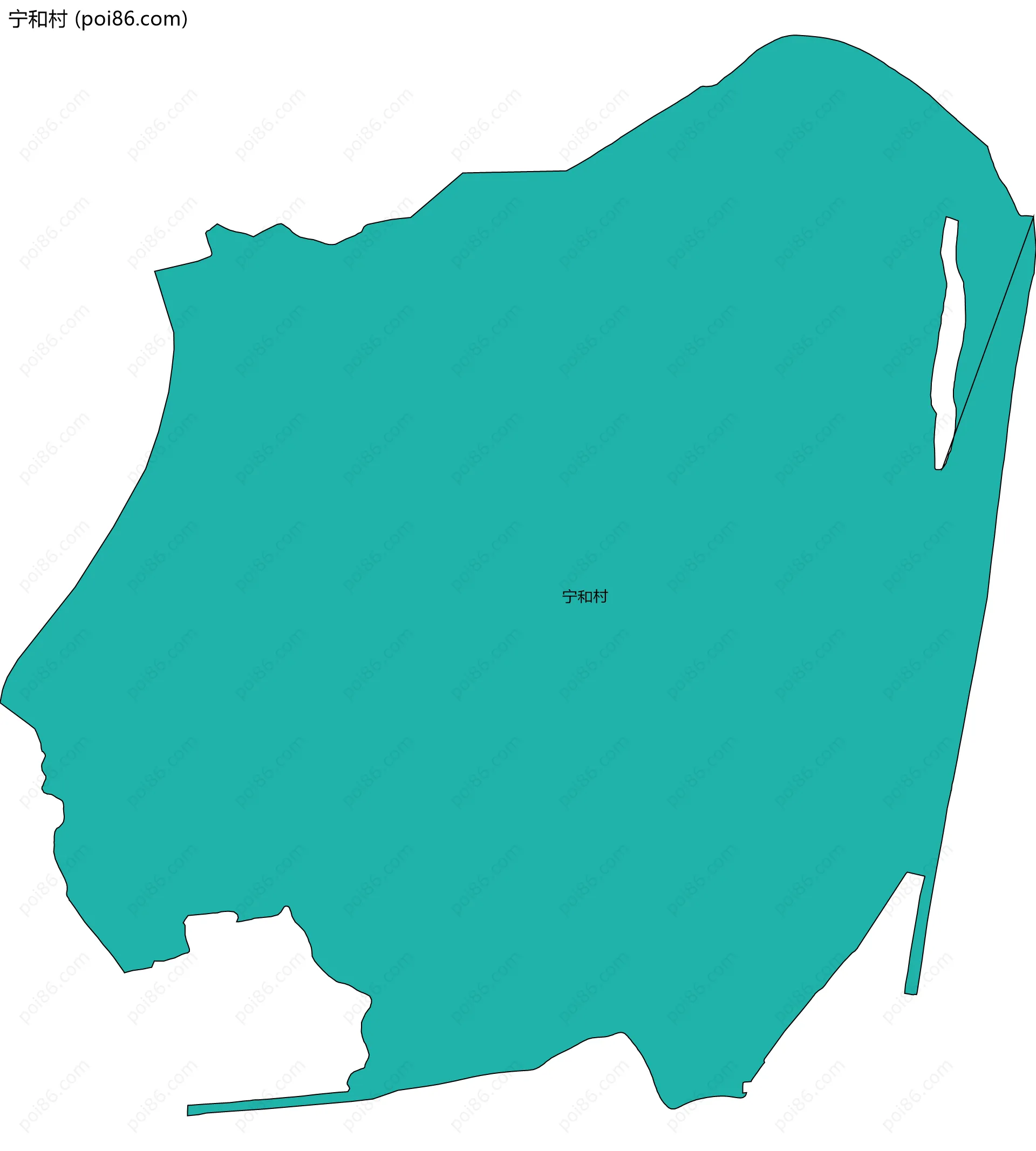 宁和村边界地图