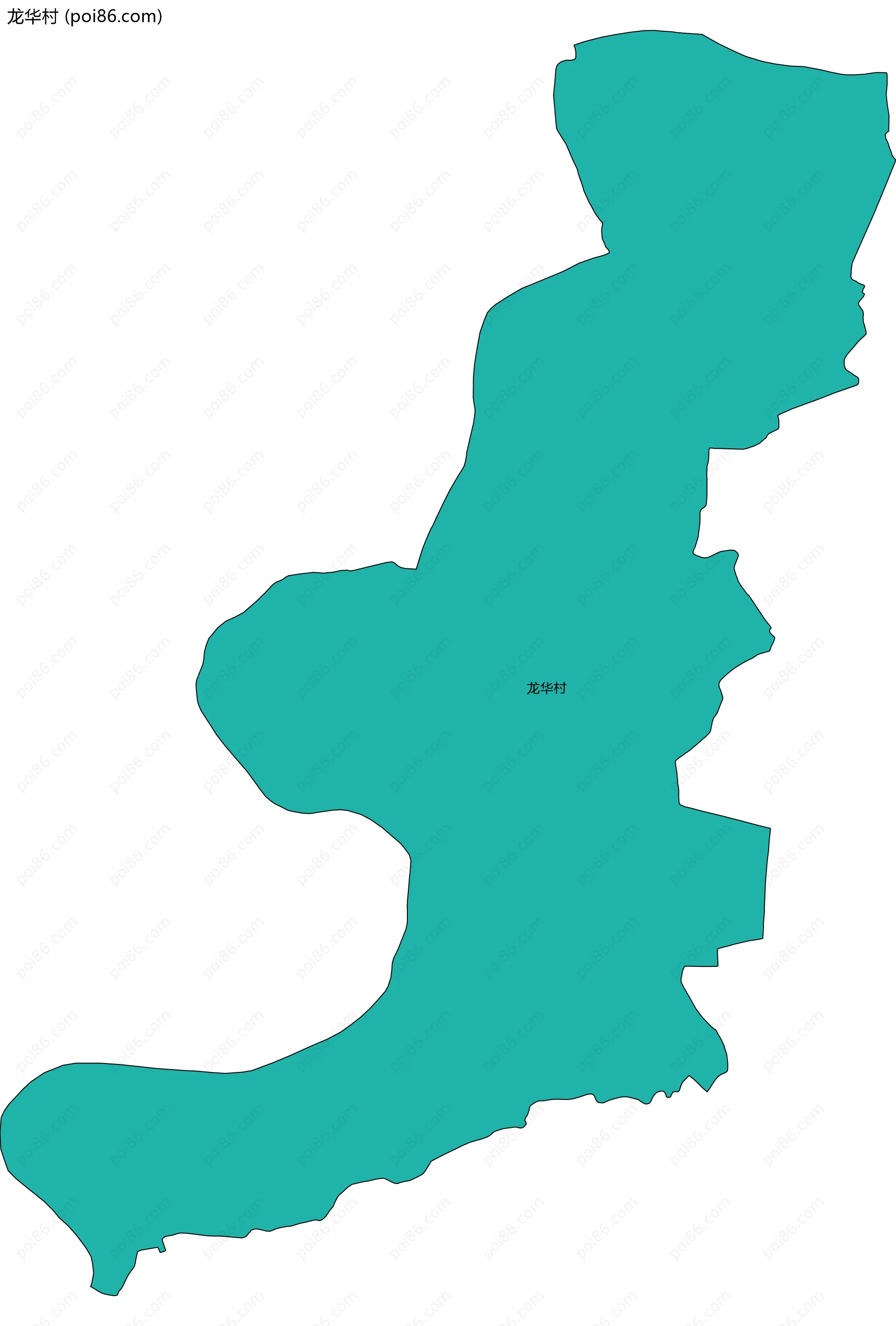 龙华村边界地图