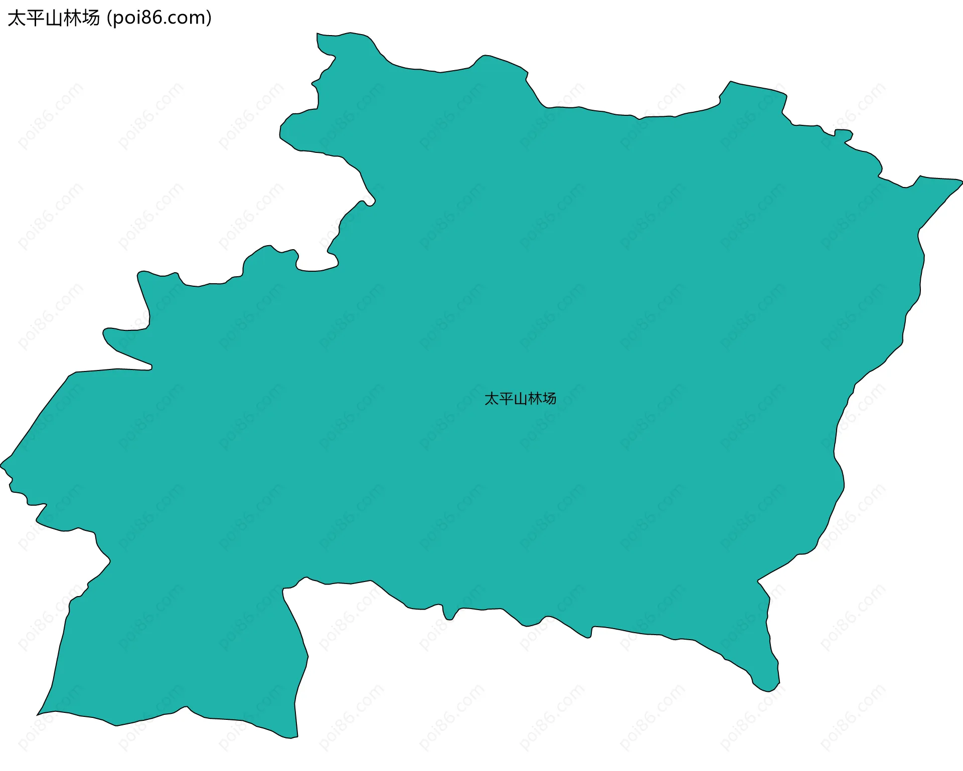 太平山林场边界地图