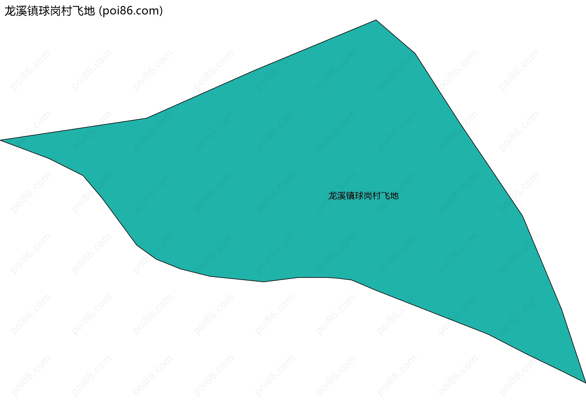 龙溪镇球岗村飞地边界地图