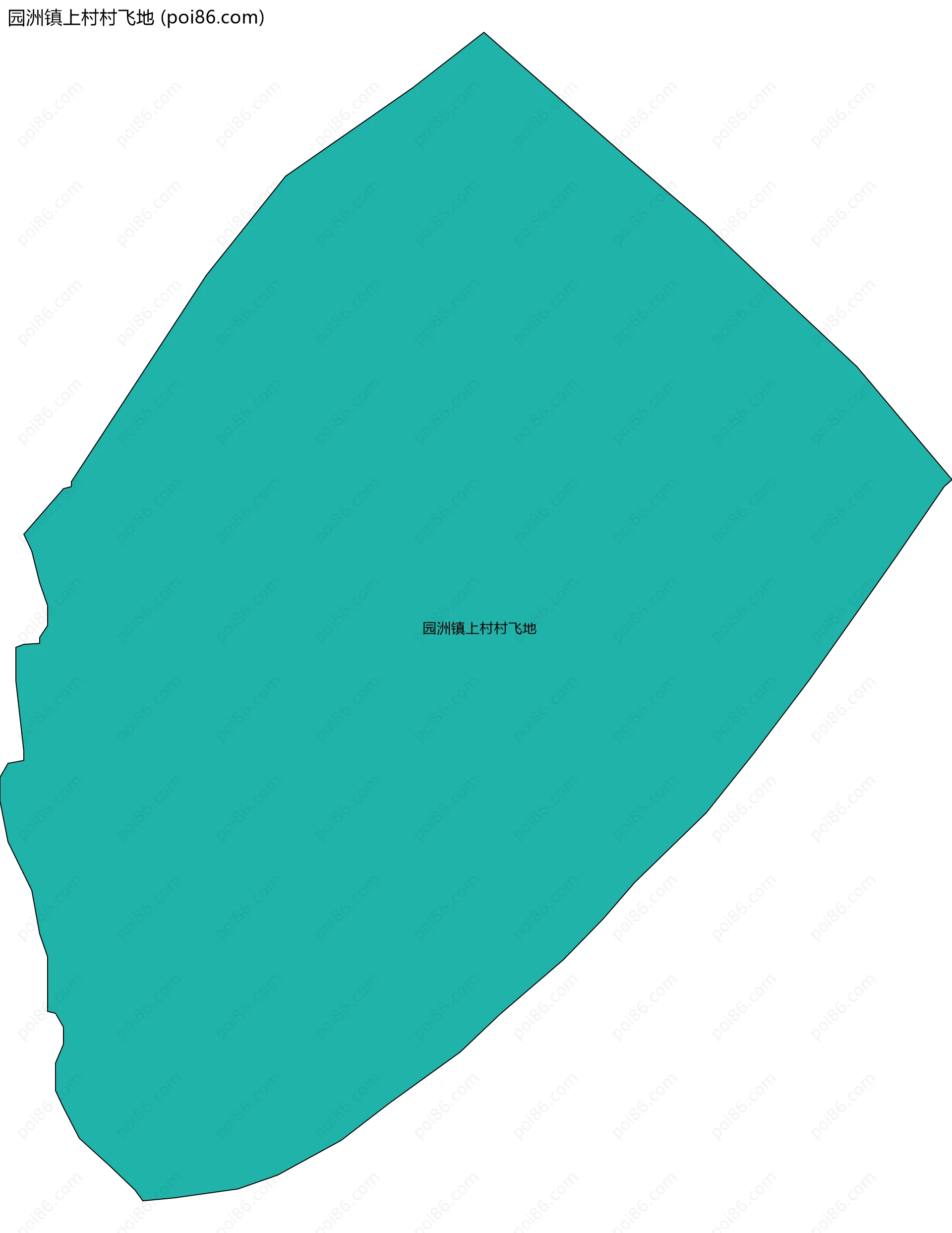 园洲镇上村村飞地边界地图