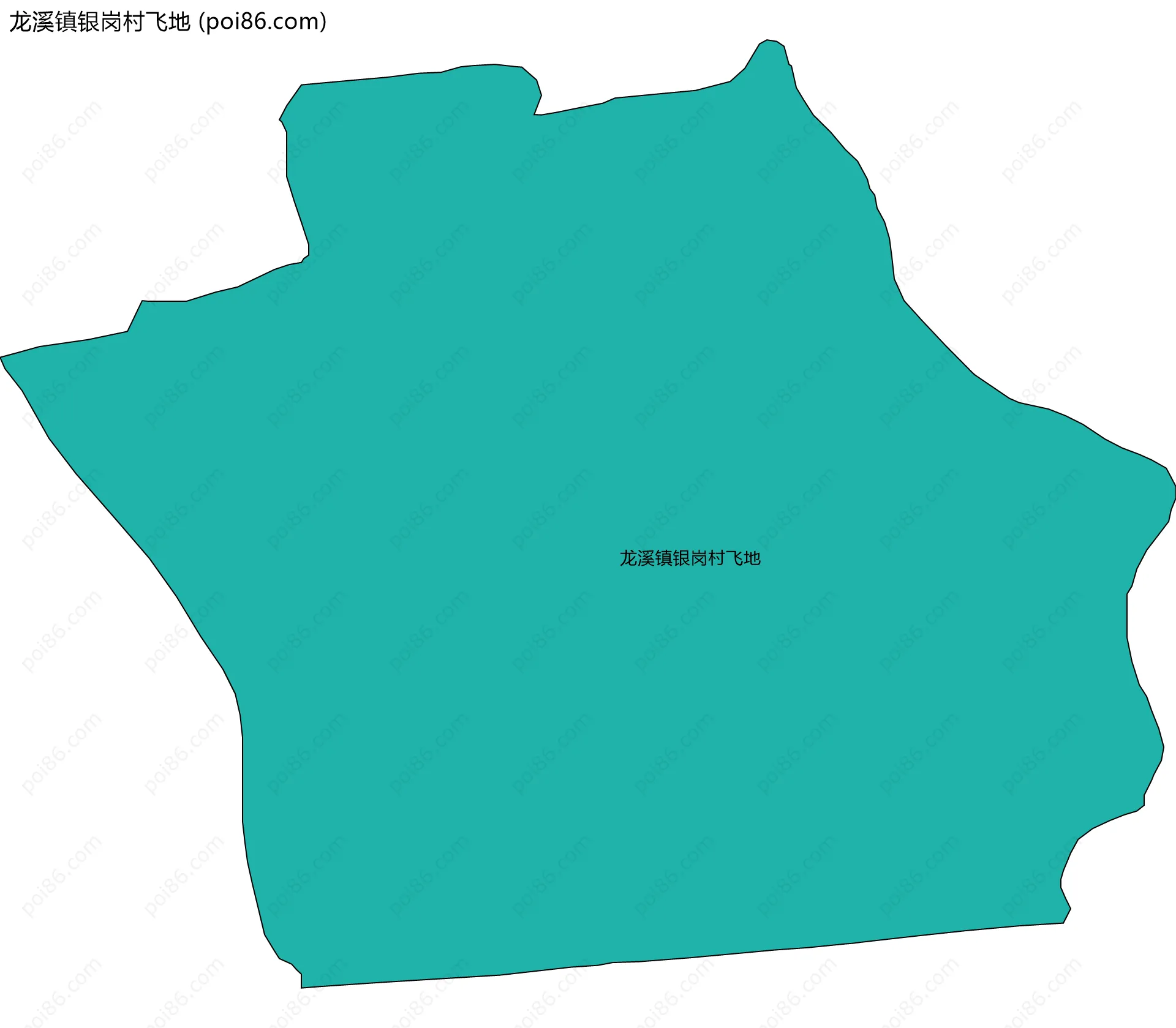 龙溪镇银岗村飞地边界地图