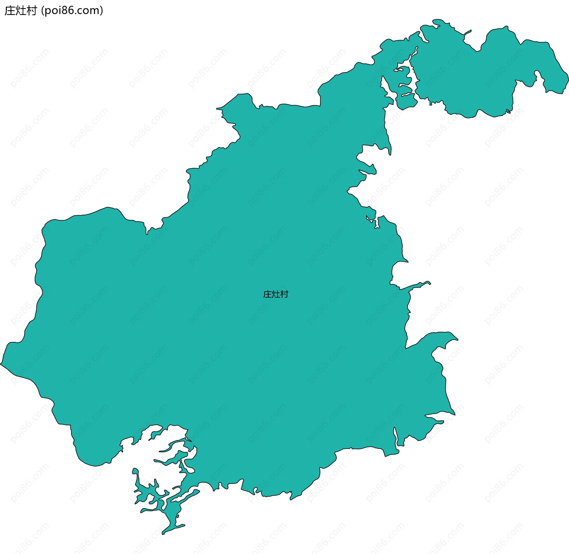 庄灶村边界地图